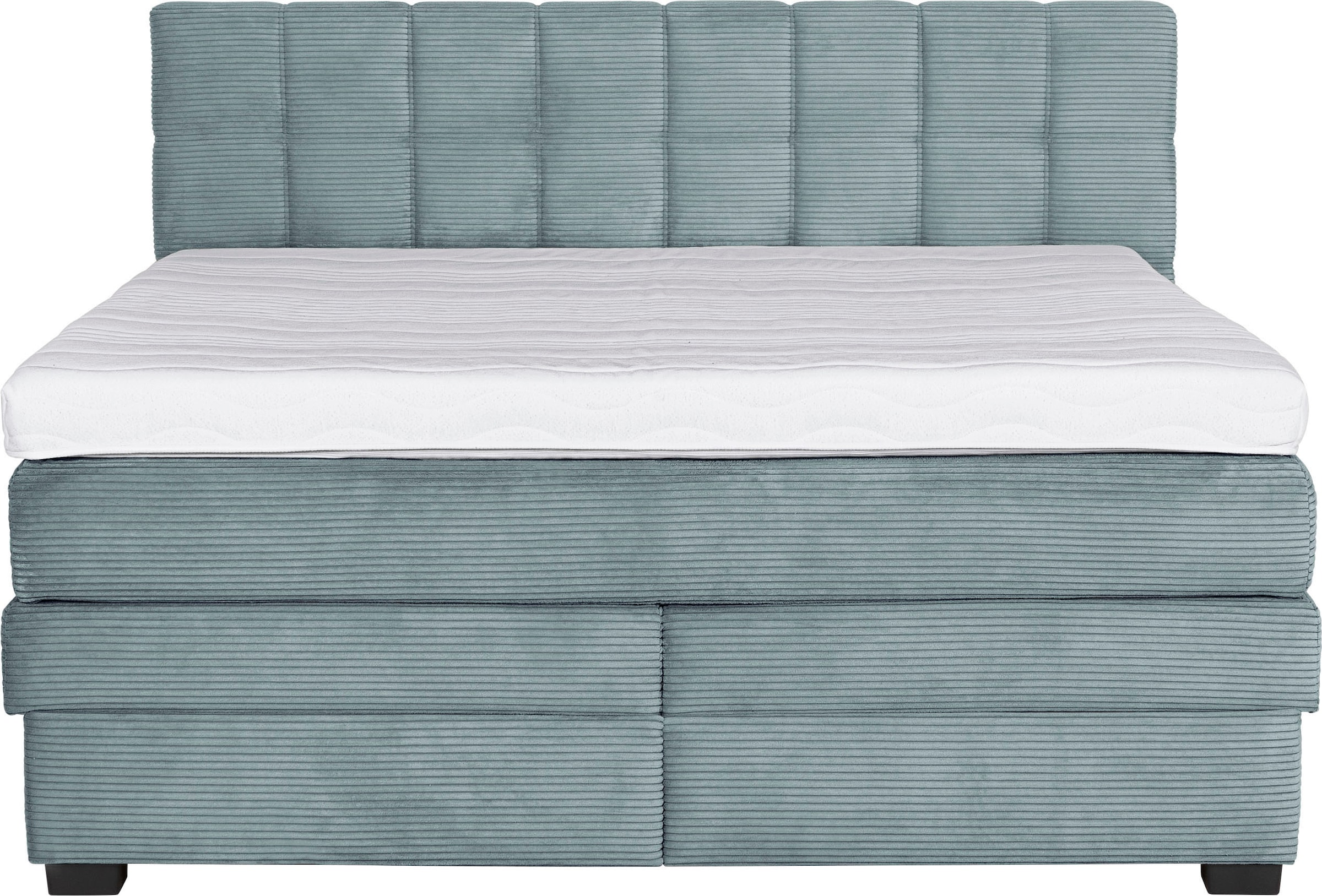 Die PlanBar Boxspringbett »OC-ON21088« inkl. Matratzen u. Bonellfederkern Unterbau, Stauraum, 160/180x200cm
