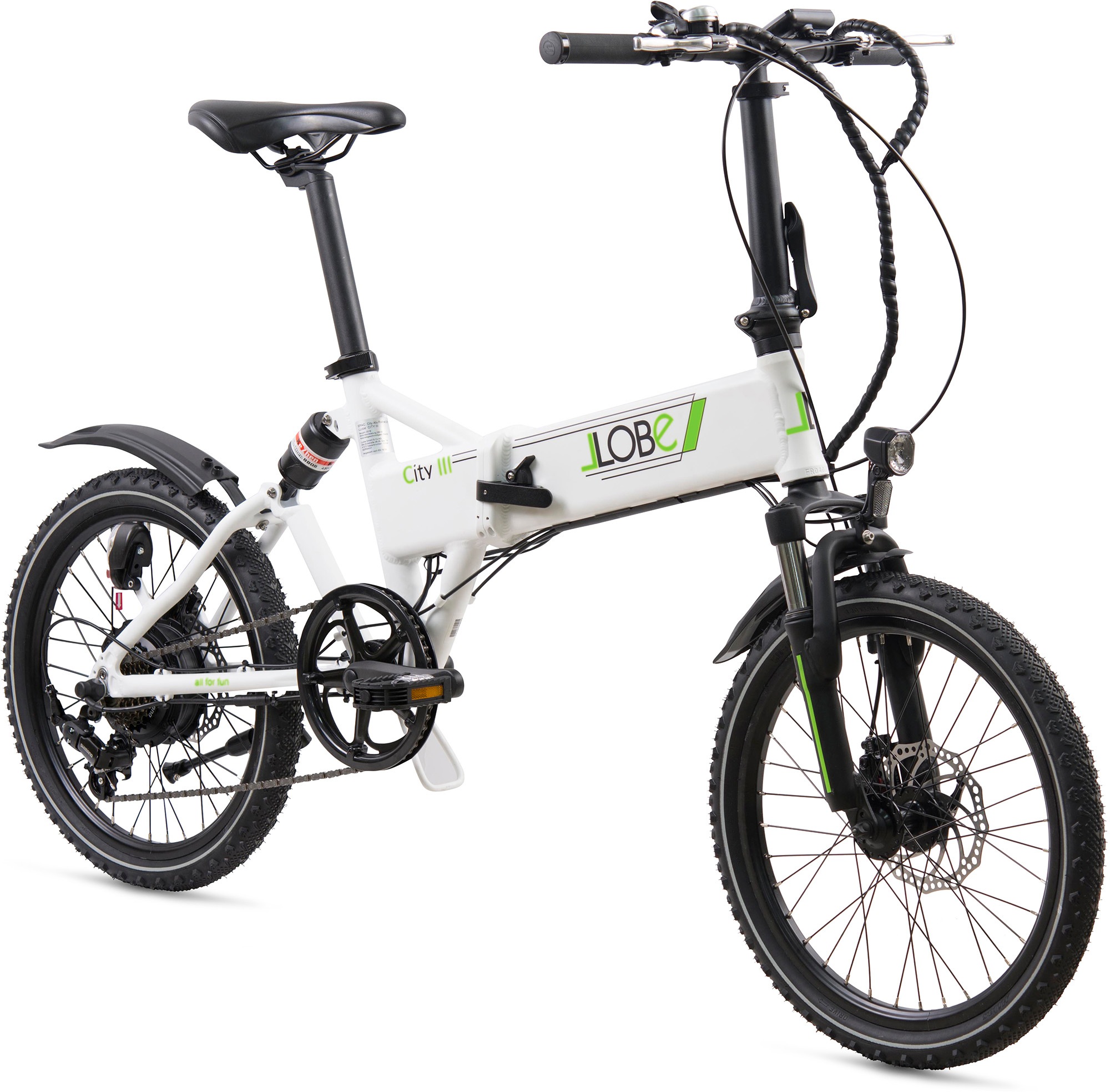 W E-Bike III 7 Gang, weiß«, LLobe 250 Shimano, bestellen »City im Heckmotor Online-Shop