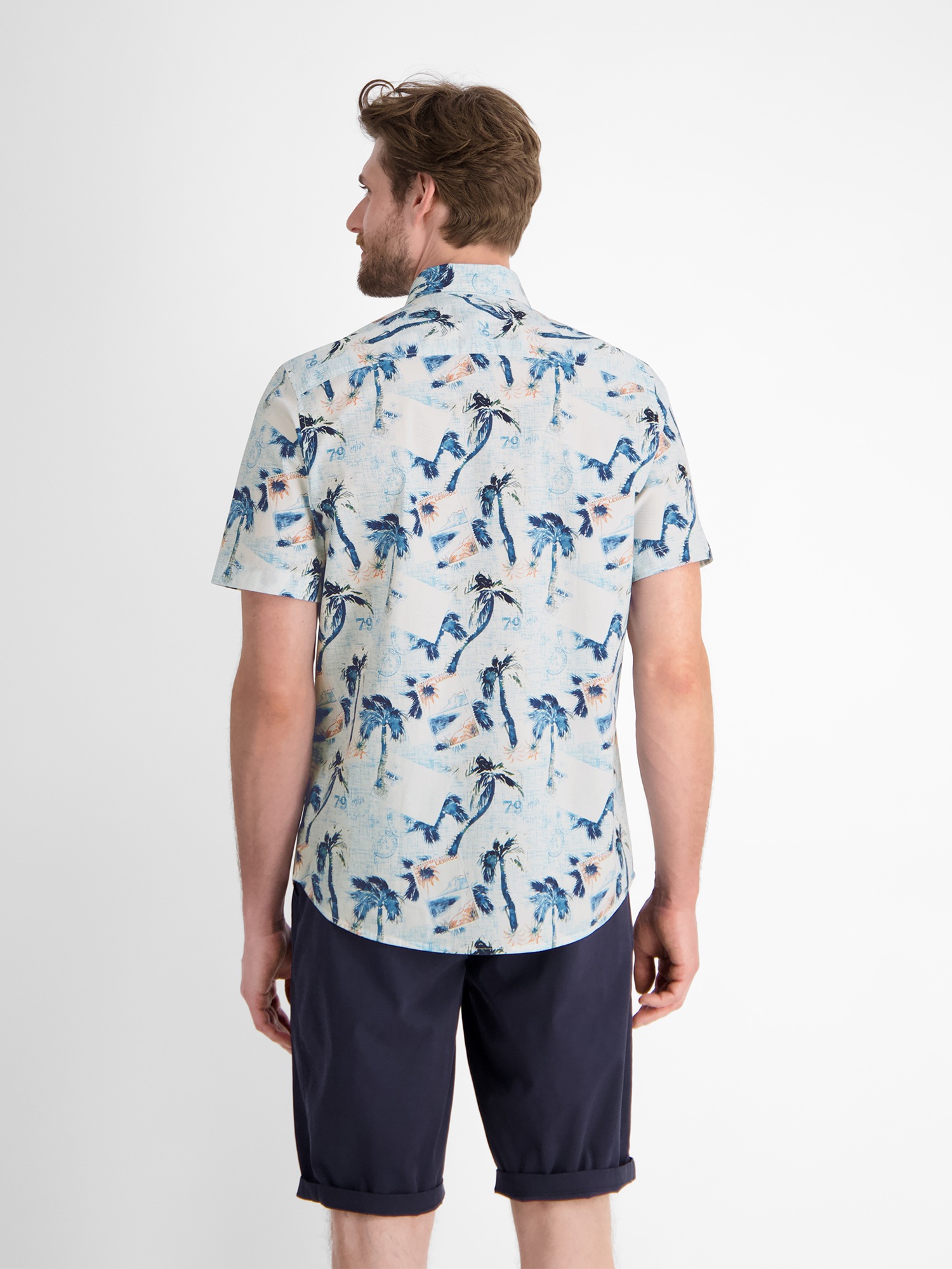 LERROS Kurzarmhemd »Kurzarmhemd mit grafischem Druck«