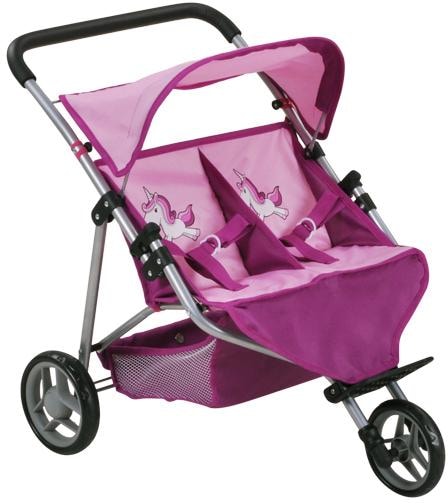 Knorrtoys® Puppen-Zwillingsbuggy »Duo - UMA. Das Einhorn«