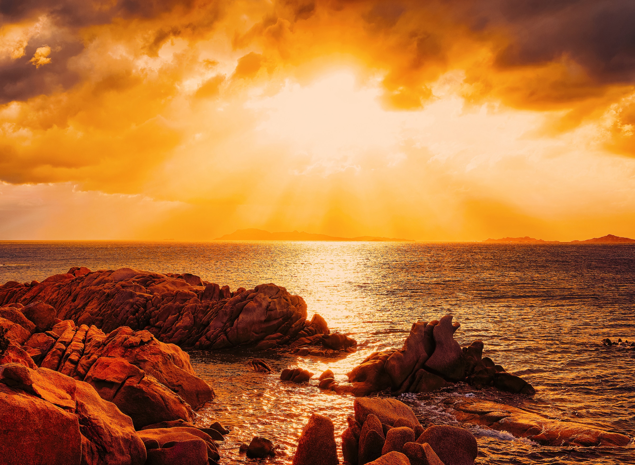 Papermoon Fototapete »Capriccioli Beach Sunset Sardinia« glatt günstig online kaufen