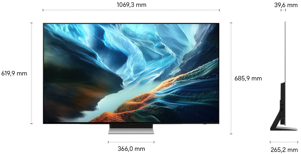 Samsung OLED-Fernseher »GQ48S90HAE« 120 cm/48 ″ Smart-TV Antireflexion mit Glare Free, OLED HDR+, Gaming mit 165Hz, HDMI 2.1