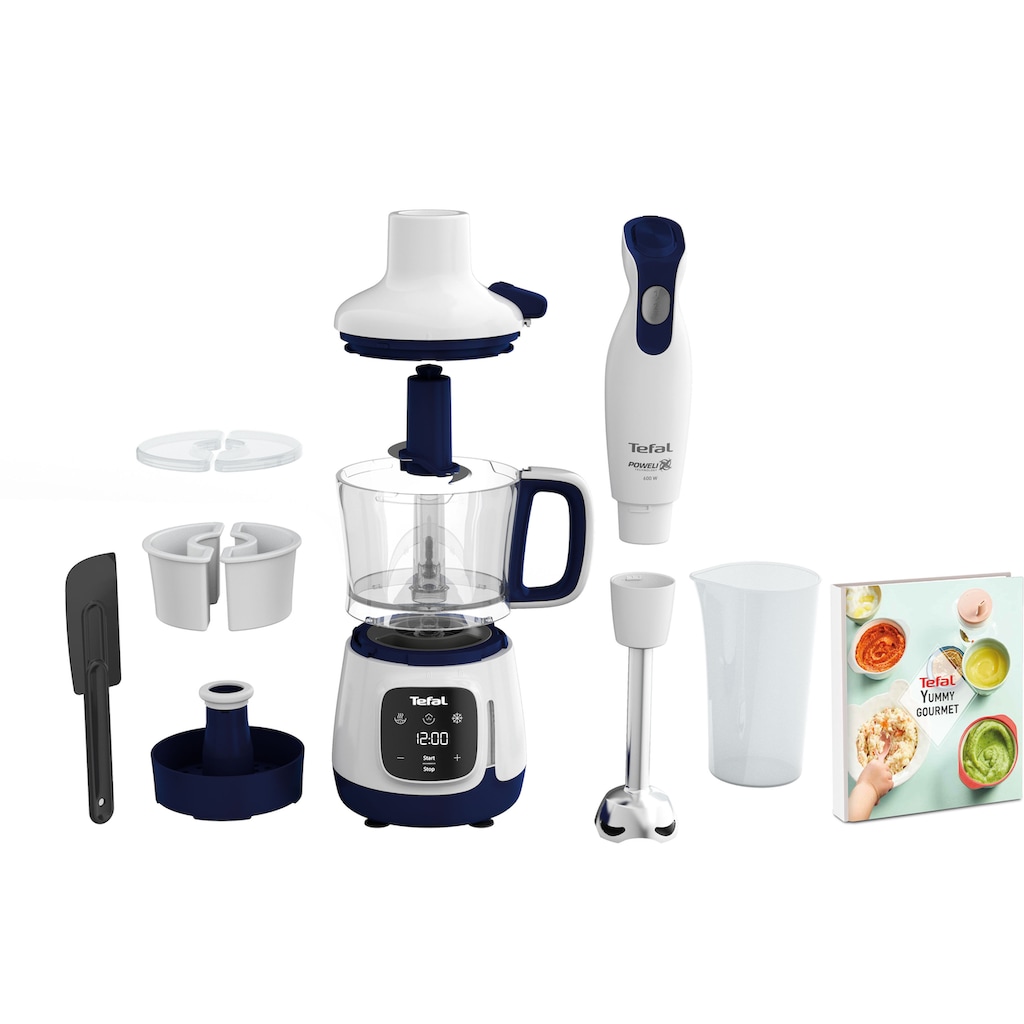 Tefal Stabmixer »HB55W4 Yummy Gourmet Babynahrungszubereiter«, 600 W