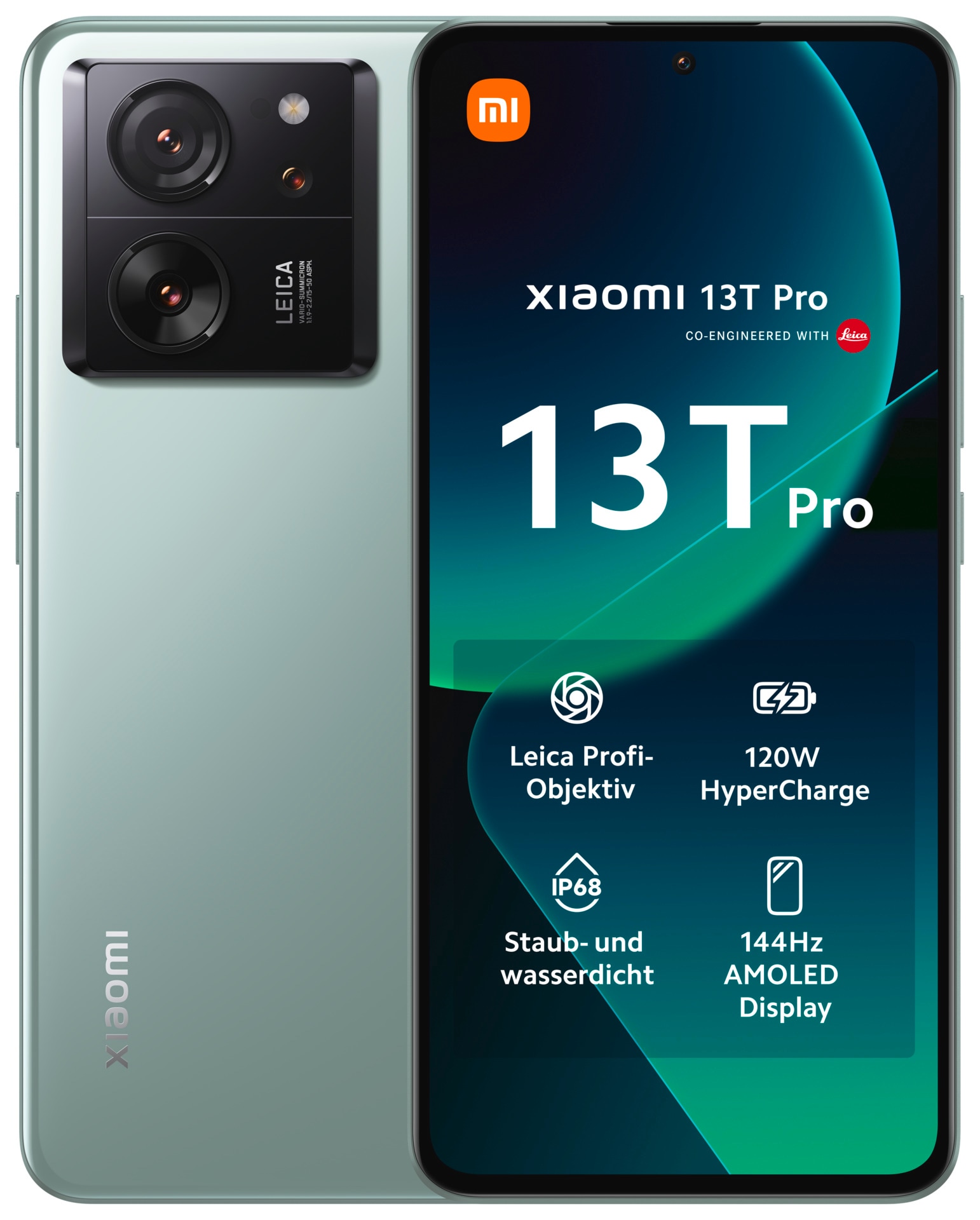 Xiaomi Smartphone »13T Pro mit 12GB RAM + 512GB internem Speicher«, Hellgrün, 16,94 cm (6,67 Zoll) 144 Hz CrystalRes AMOLED Display