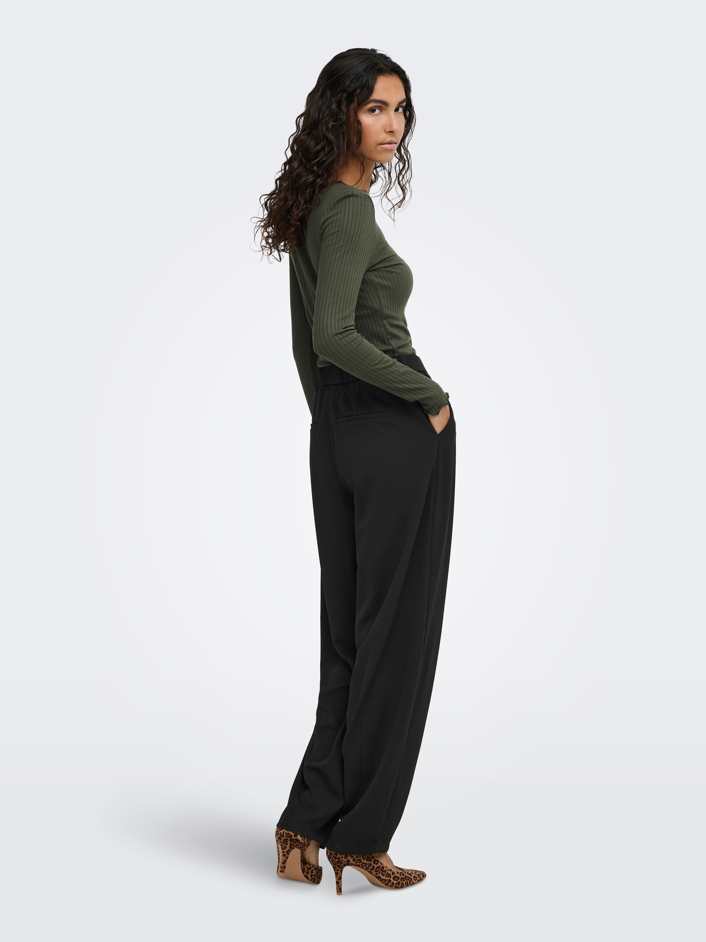 JDY Jerseyhose »JDYGEGGO LIFE ONE BAR PANT JRS NOOS«  Materialmix, barrel fit