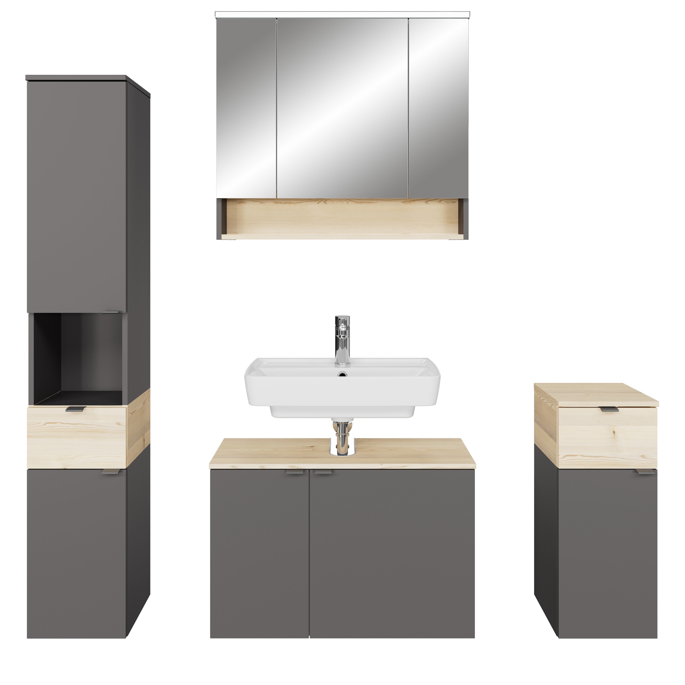 Saphir Badmöbel-Set »Quickset 394«, (Komplett-Set, 4 St.)