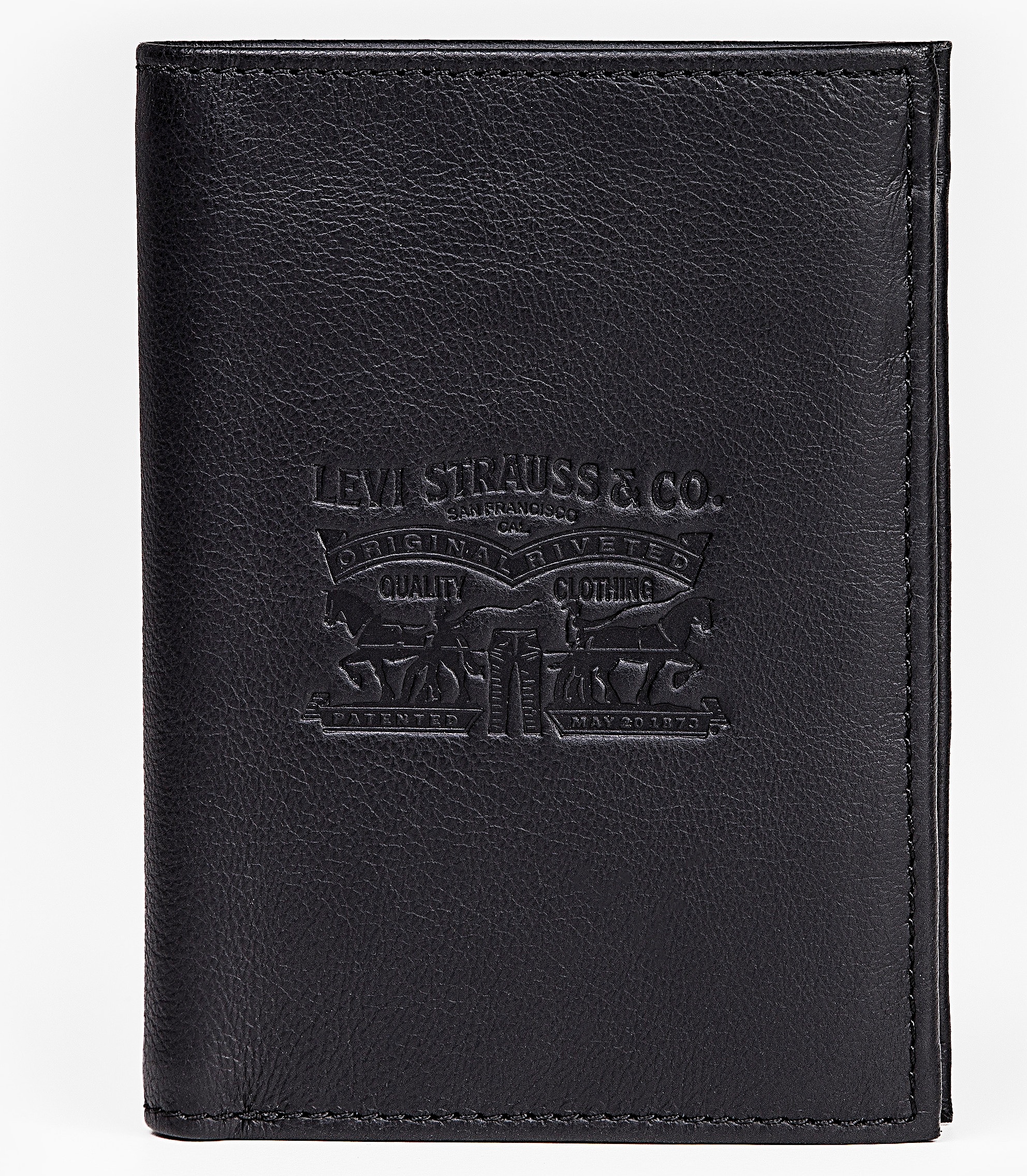 Levi's® Geldbörse »VINTAGE TWO HORSE VERTICAL COIN WALLET«, mit schöner Prägung Herrenbörse Portemonnaie Leder
