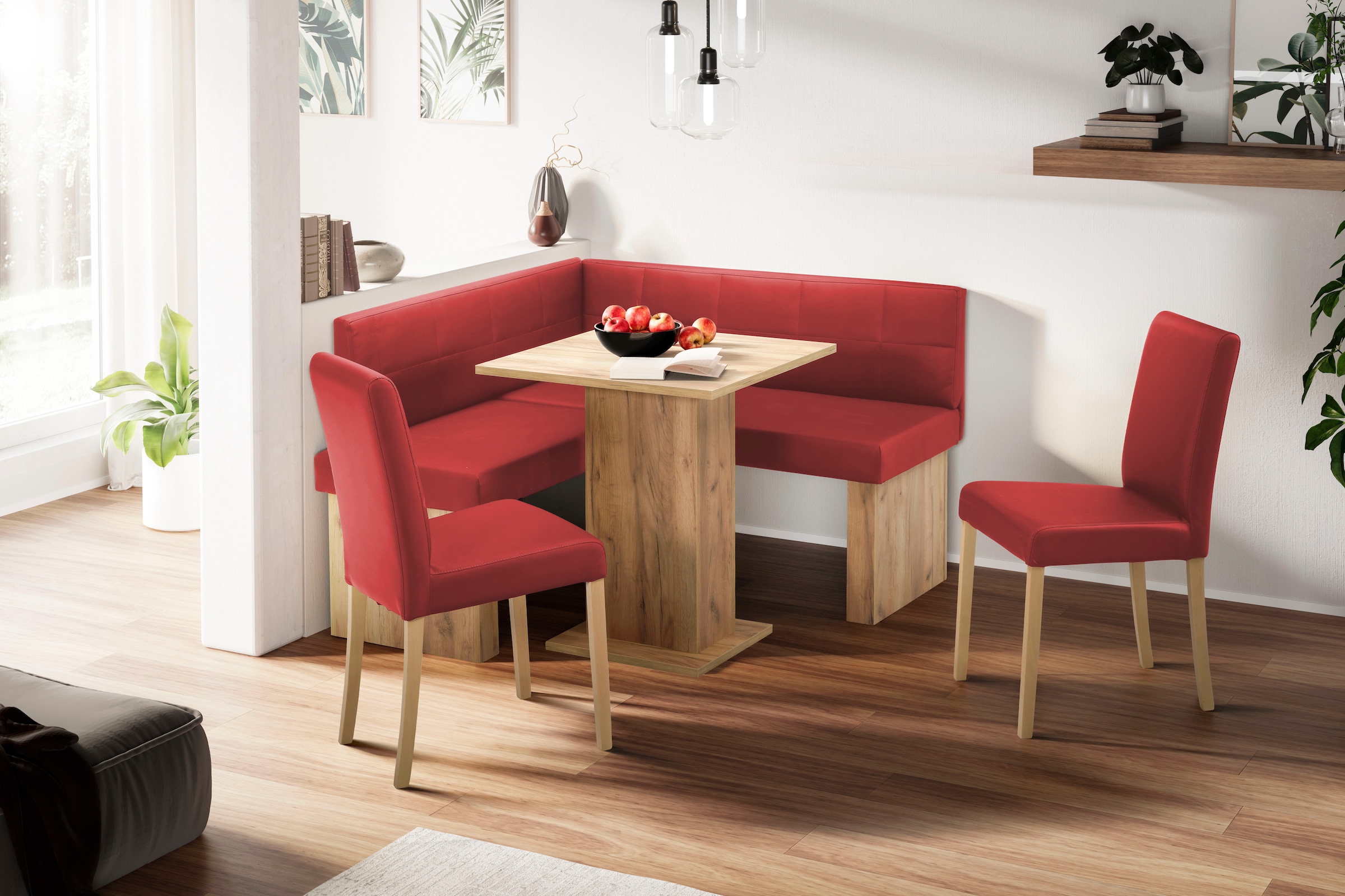 massivline&more Eckbankgruppe »Anna 2« Set, 4 Stk. tlg. mit 2 Stühlen mit m günstig online kaufen