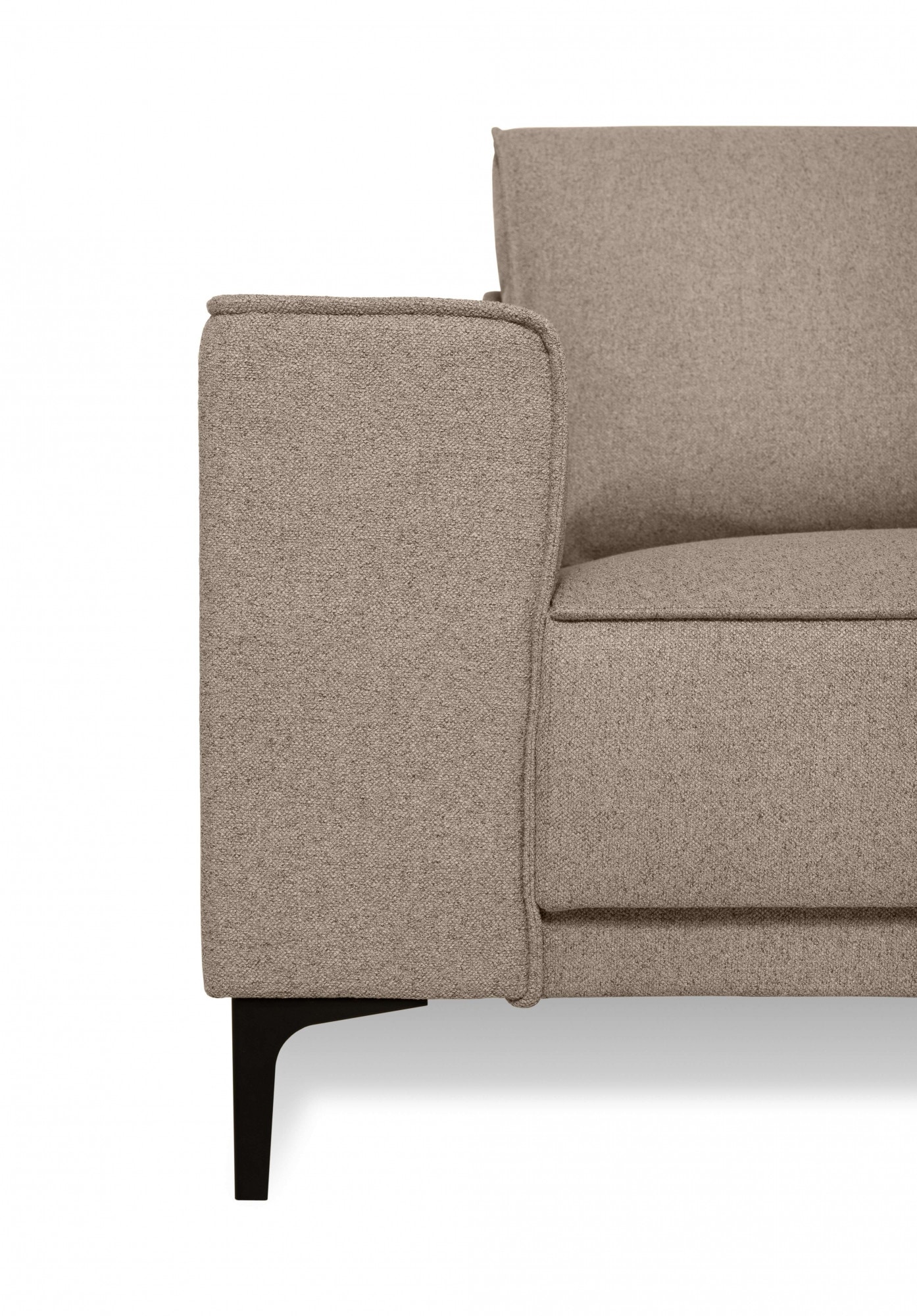 Places of Style Ecksofa »Casina«, mit abgerundeter Ottomane, in einem weichen Chenille-Stoff