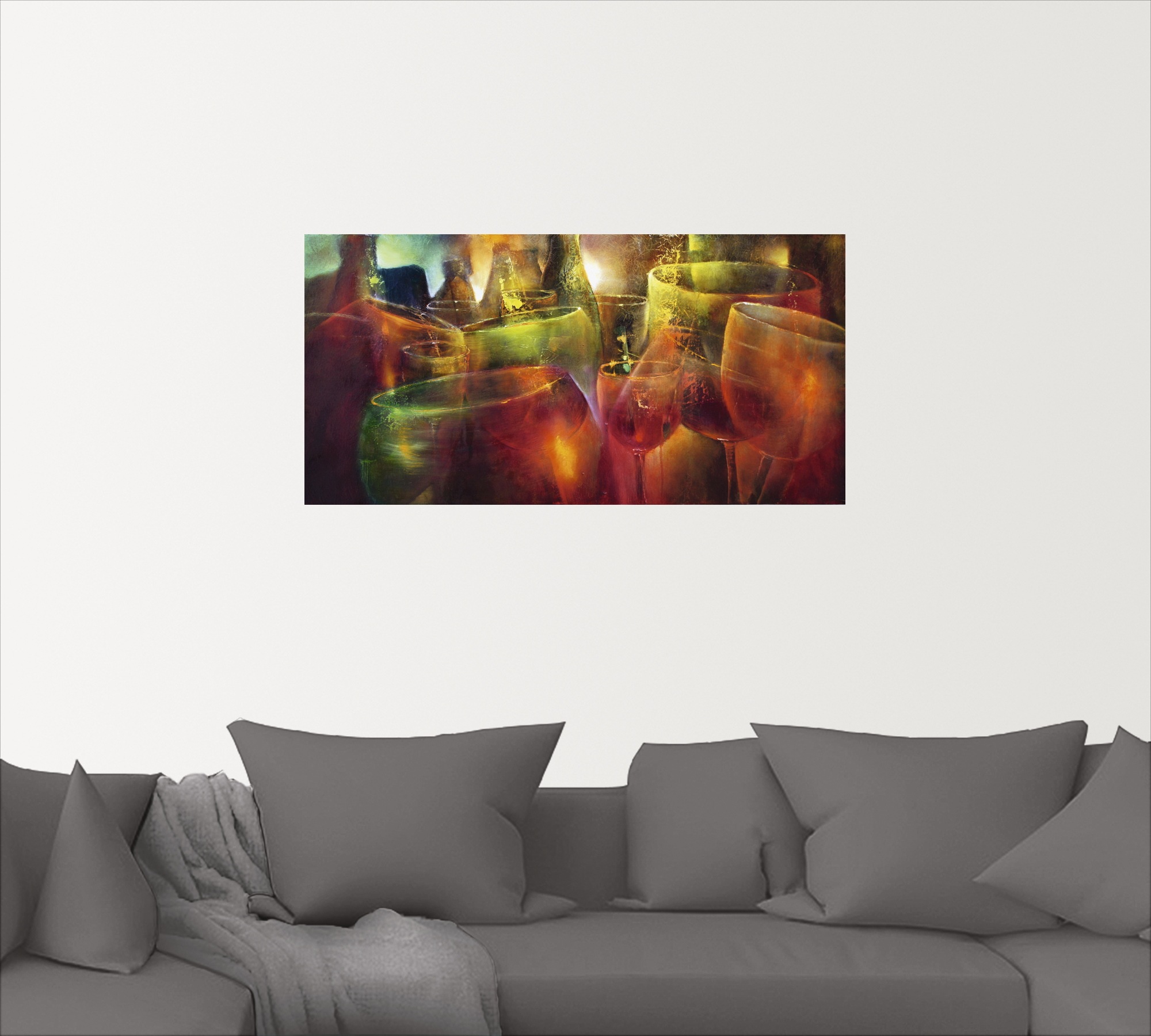 Artland Wandbild »Zu später Stunde«, Getränke, (1 St.), als Leinwandbild, Poster, Wandaufkleber in verschied. Größen