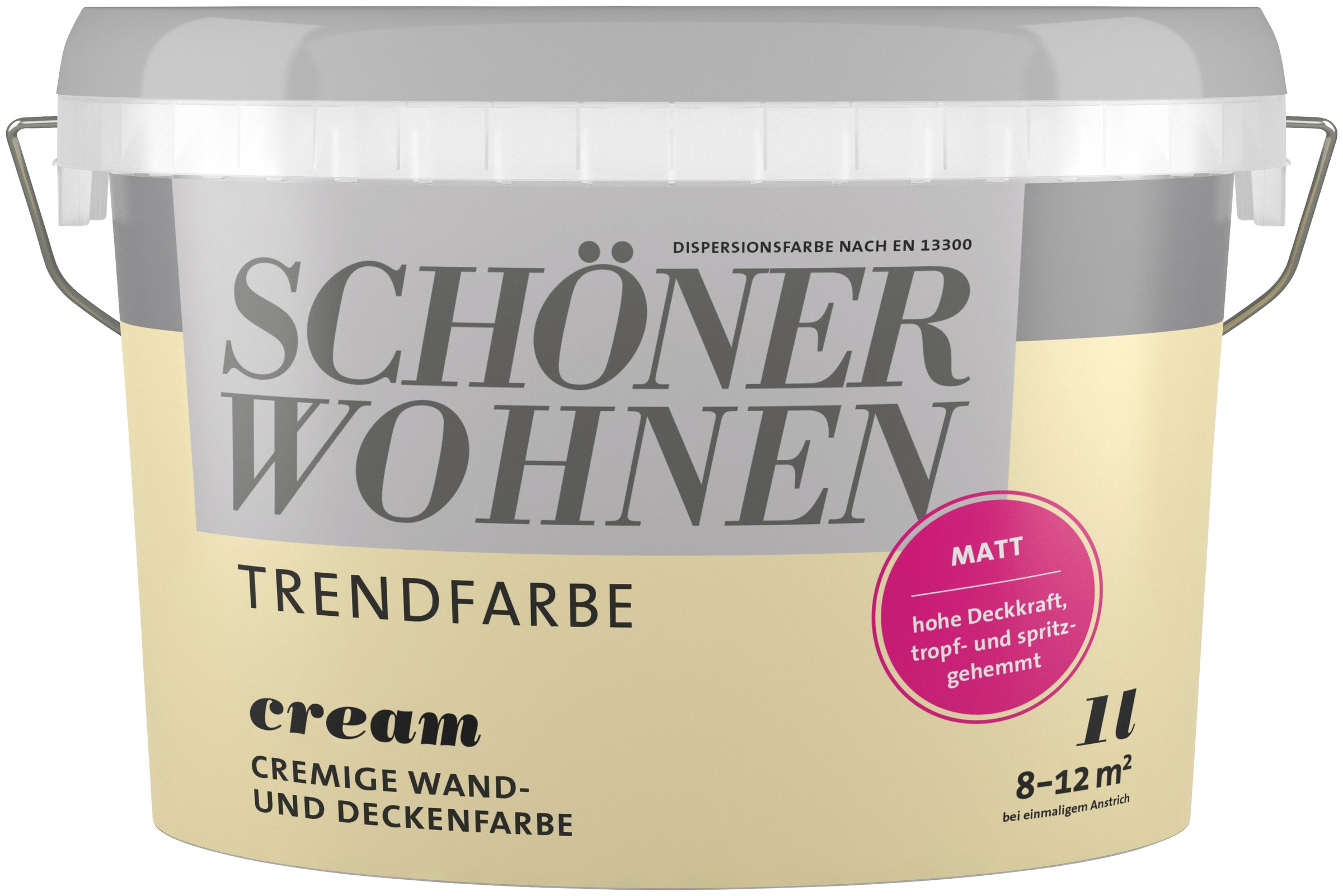 SCHÖNER WOHNEN-Kollektion Wand- und Deckenfarbe »Trendfarbe«, 1 Liter, Cream,... kaufen