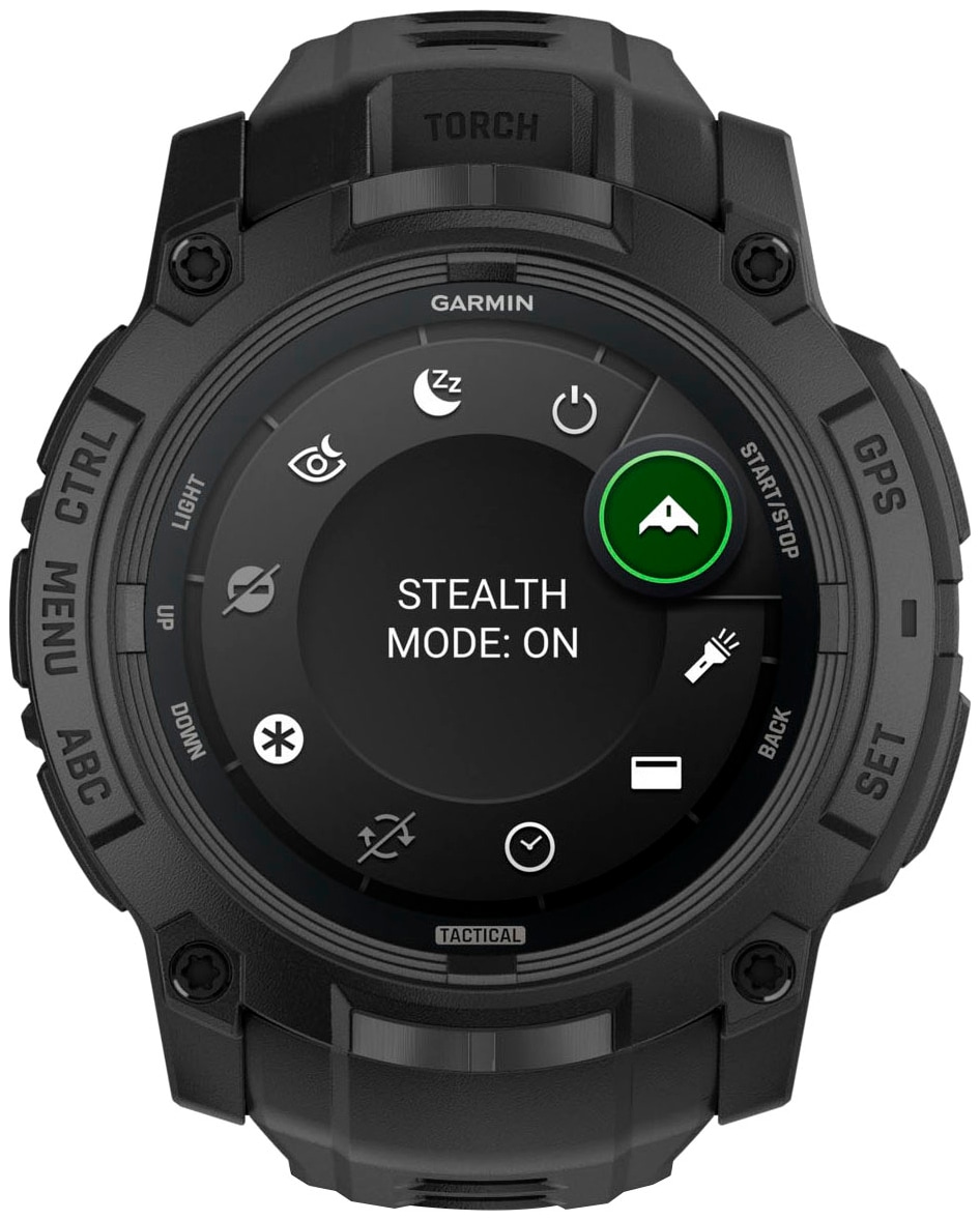 Garmin Smartwatch »Instinct 3 AMOLED 50 mm Tactical Edition«(/ 1,3 ″) Garmin