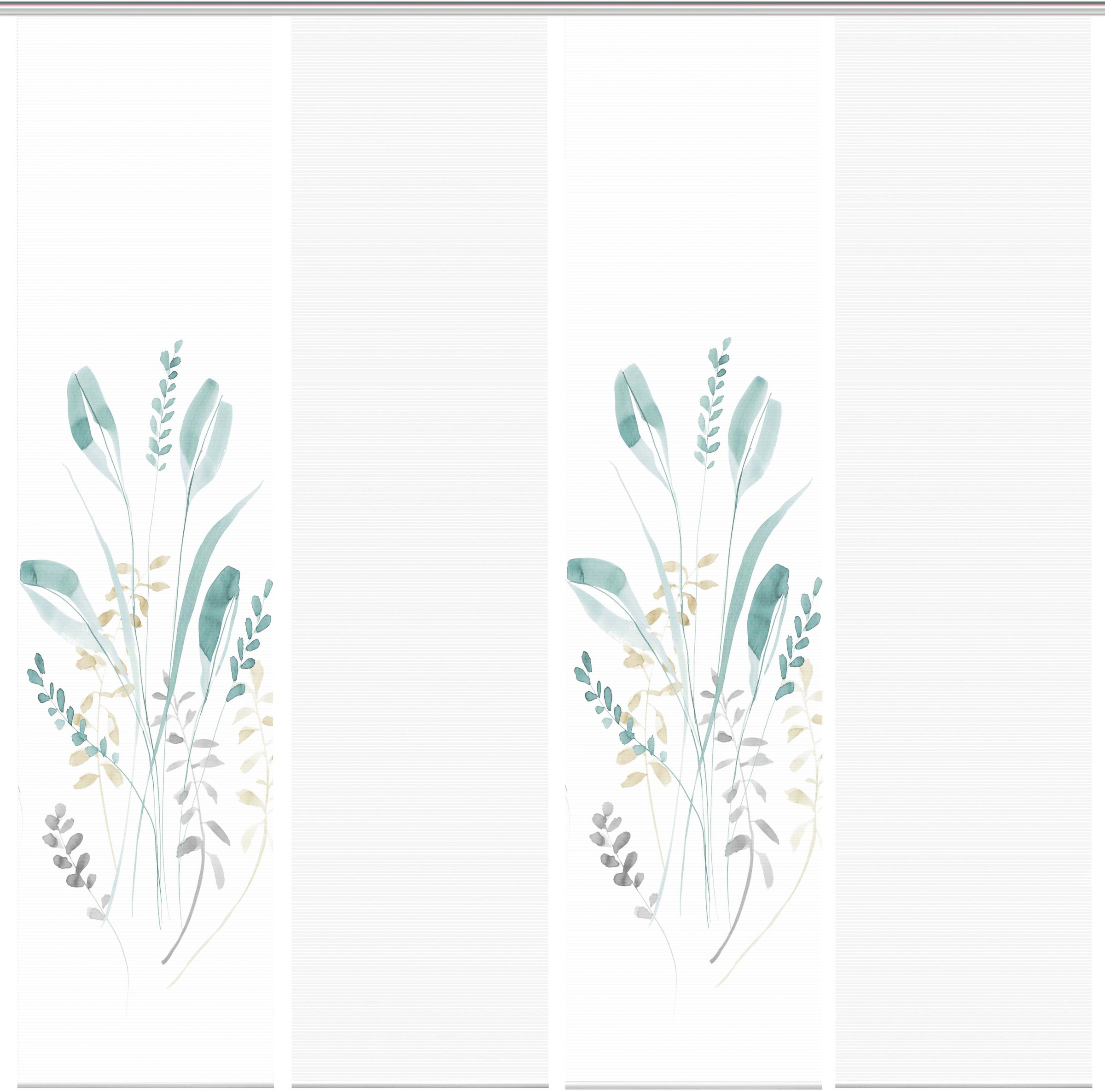 Vision S Schiebegardine »AYENE 4er SET« Paneelwagen 4 Stk. tlg. Schiebevorhang Digidruck 4er Set AYENE