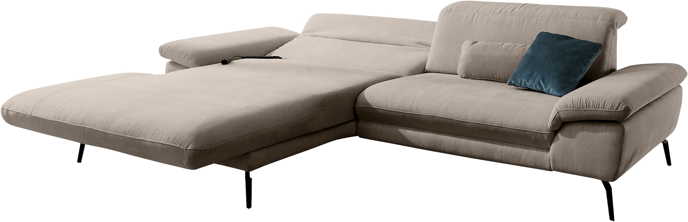 Die PlanBar Ecksofa "MP-IN22025 L-Form", mit Kopfteilverstellung, wahlweise günstig online kaufen