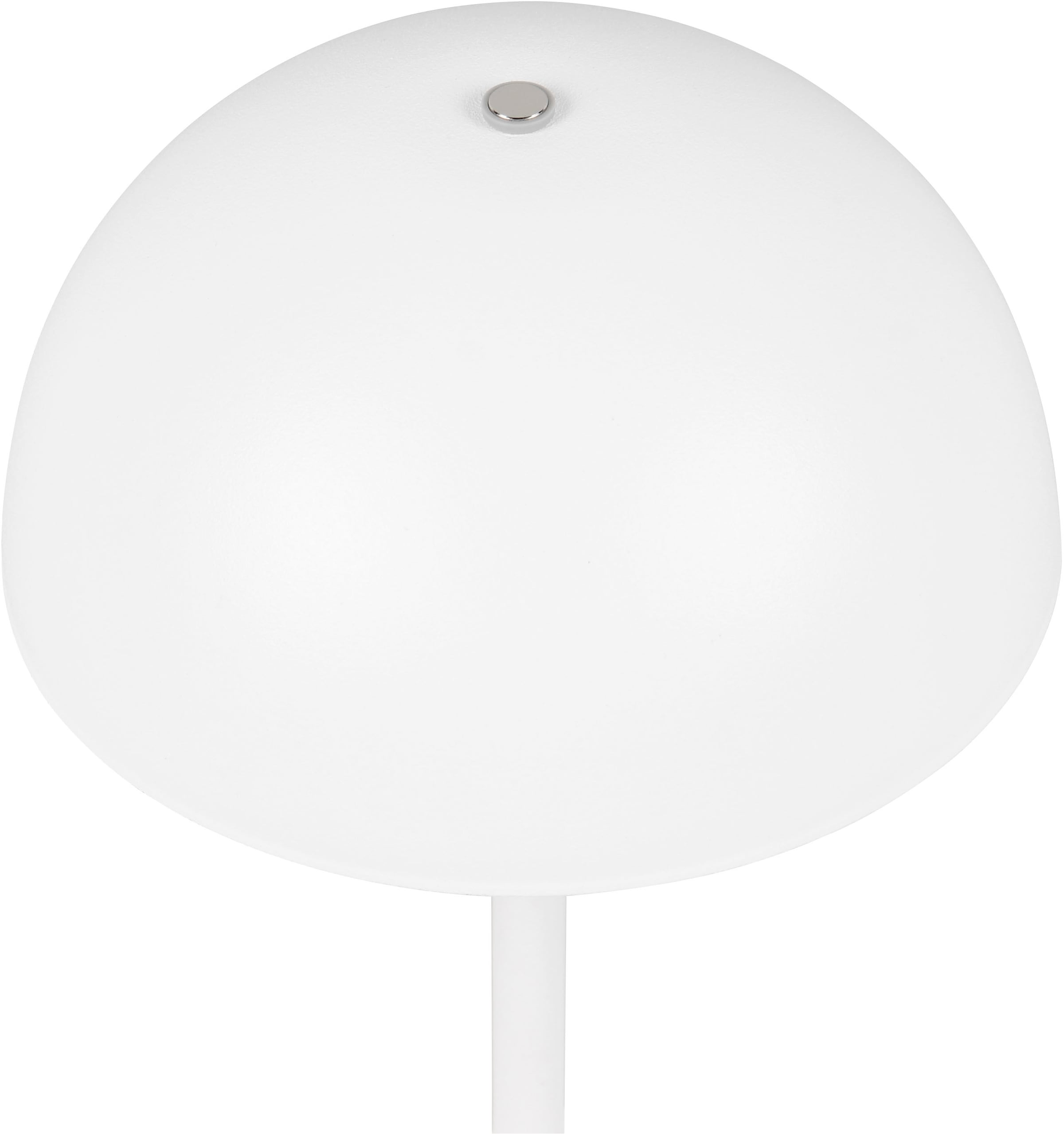REALITY Leuchten LED Tischleuchte »MUNOZ, Akku Tischleuchte mit Touchdimmer + USB Anschluss, IP20 indoor«, 1 flammig, Leuchtmittel LED-Board | LED fest integriert, bis zu 10h Akkulaufzeit, laden per USB max 7-9h, Akku Leuchte Pilzform