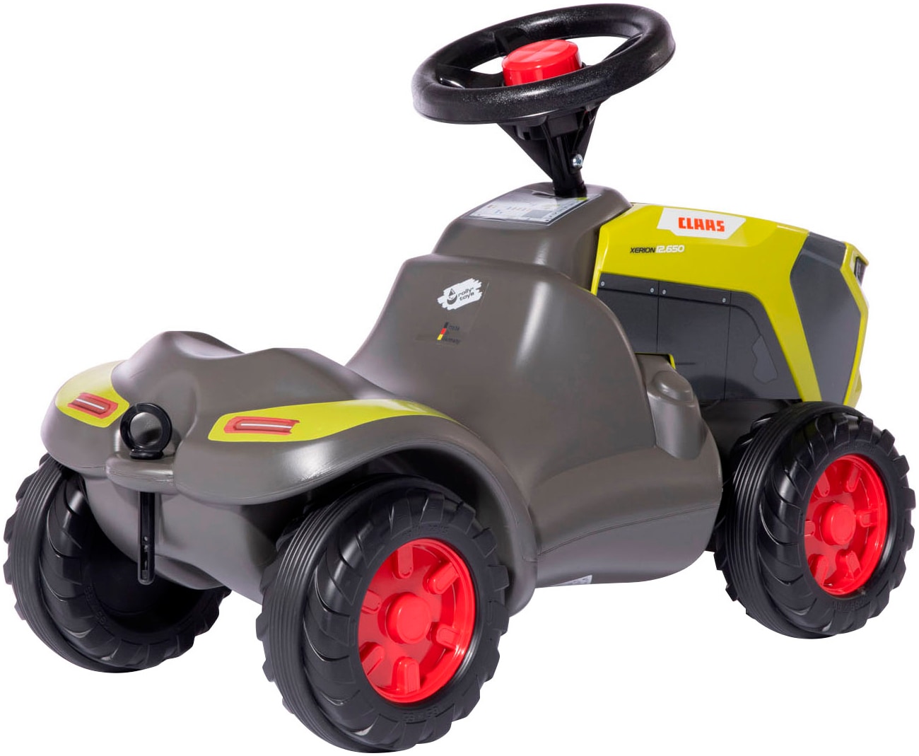 rolly toys® Rutscherauto »rollyMinitrac Claas Xerion«, mit Flüsterreifen und Hupe