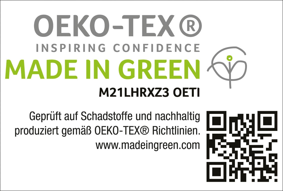 Haeussling Daunenkissen »Häussling Select-Made in Green«, Füllung: weiße neue Gänsedaunen- und federn, Bezug: 100% Baumwolle, (1 St.), nachhaltiges, hochwertiges Daunenprodukt