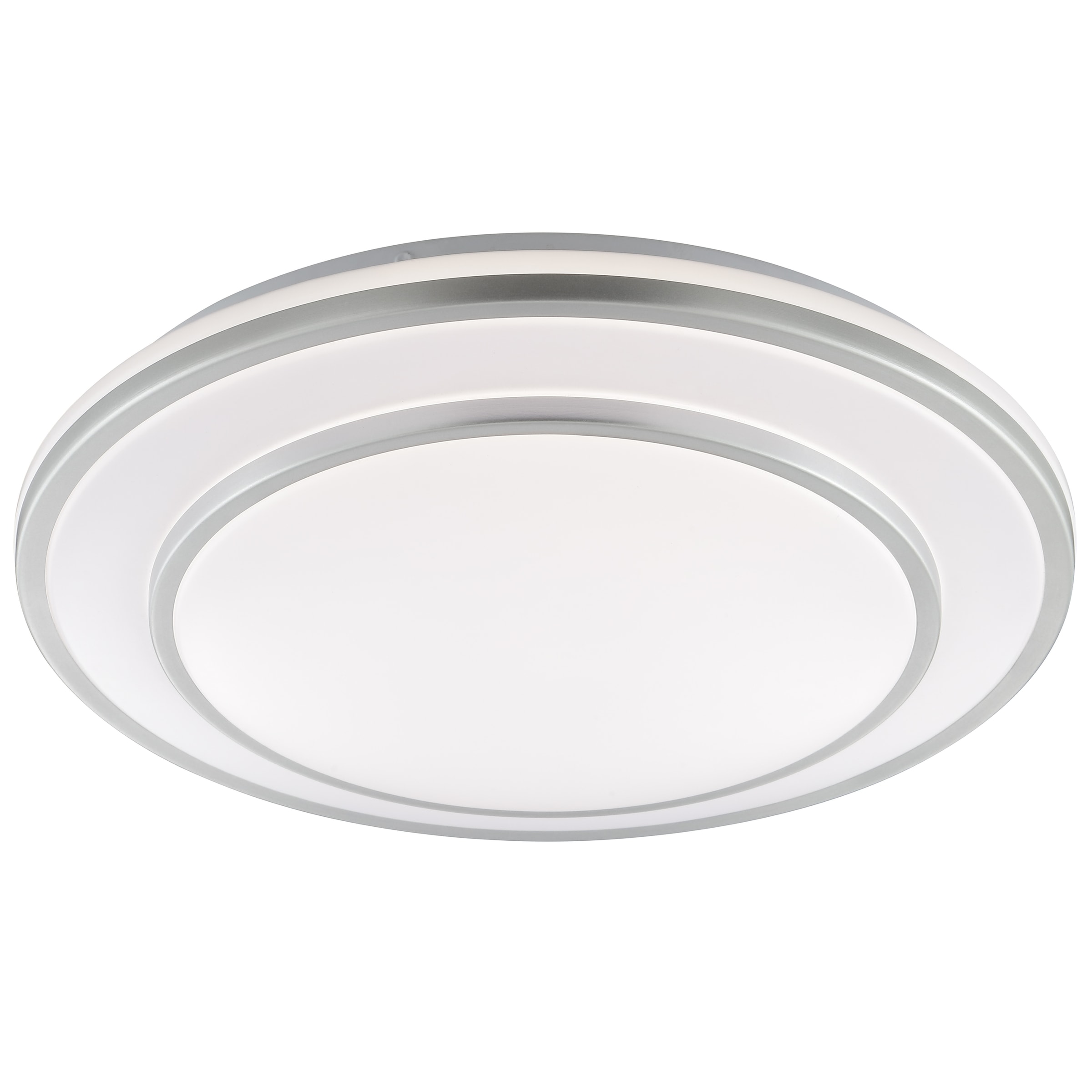 Brilliant LED Deckenleuchte »Luciano« LED-Modul 1 Stk. Neutralweiß Ø 40 cm x 8 cm, 2160 lm, 4000 K, EEC A, aluminiumfarben/weiß
