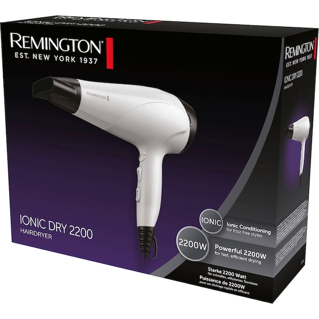 Remington Ionic-Haartrockner »Ionic Dry 2200 D3194«, 2200 W, 1 Aufsätze,  für schnelles, effizientes Styling, Ionenpflege, Stylingdüse bestellen