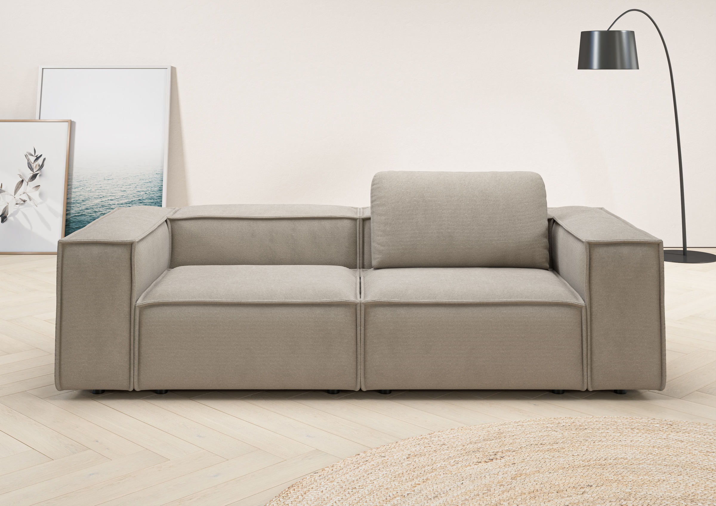 PLACES OF STYLE 2-Sitzer »Watertown, modernes Sofa 246 cm breit, auch in Fe günstig online kaufen