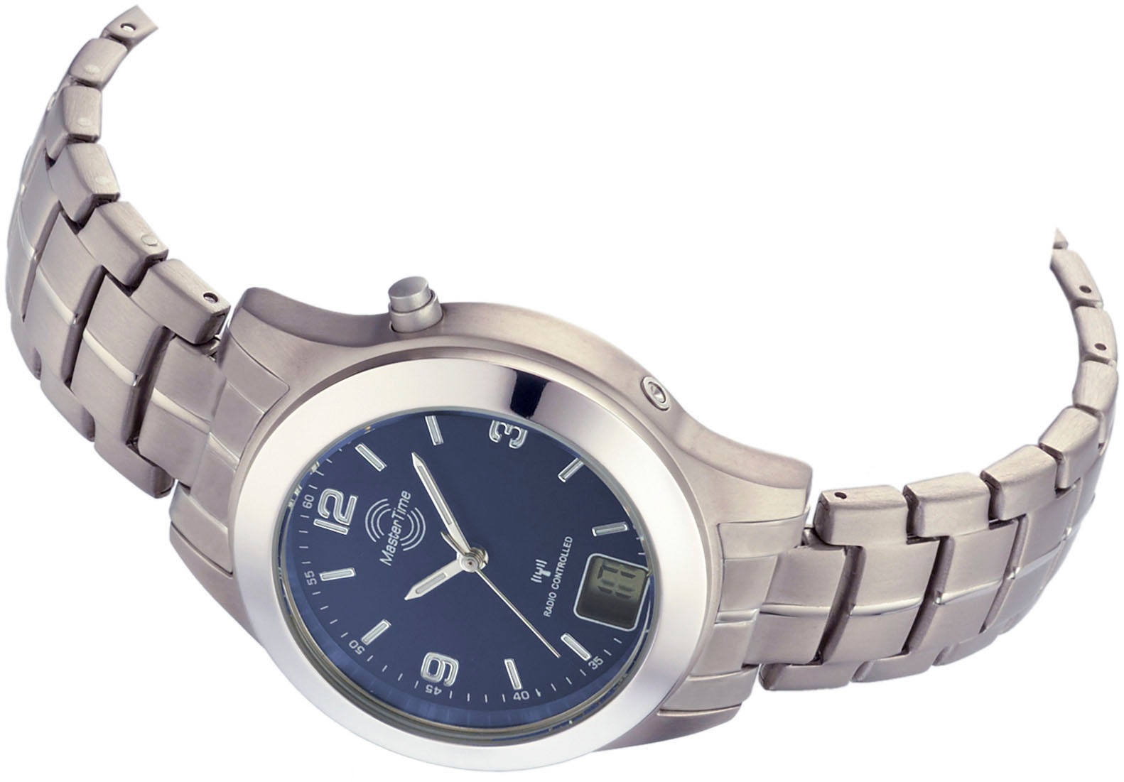 MASTER TIME Funkuhr »Titan, MTLT-10352-31M«, Armbanduhr, Quarzuhr, Damenuhr, Datum, Leuchtzeiger