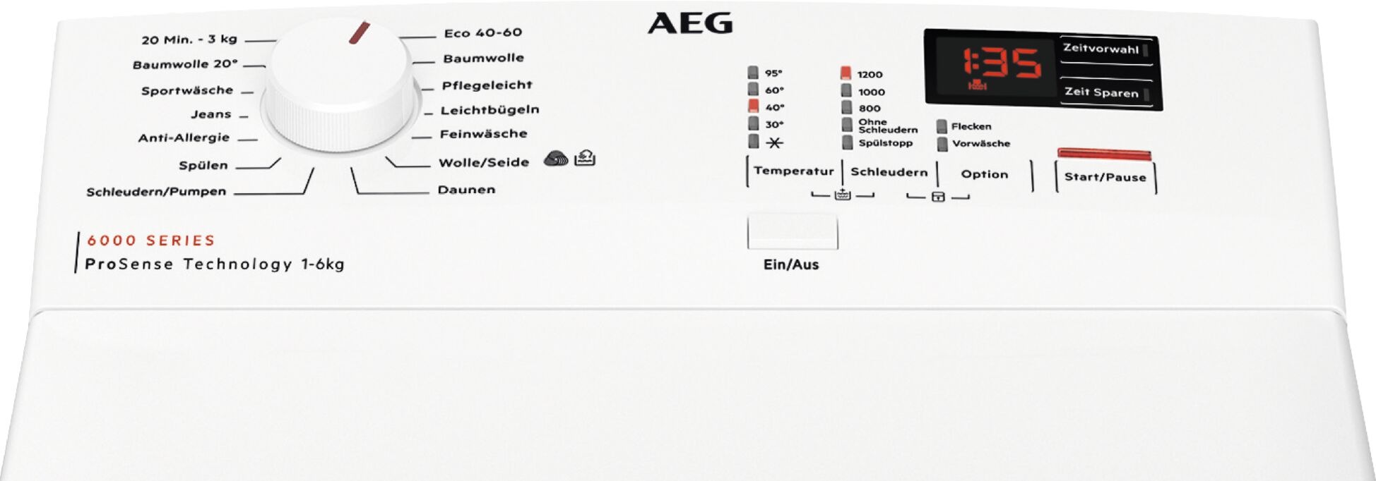 AEG Waschmaschine Toplader »LTR6N40260«, 6 kg, 1200 U/min günstig online kaufen