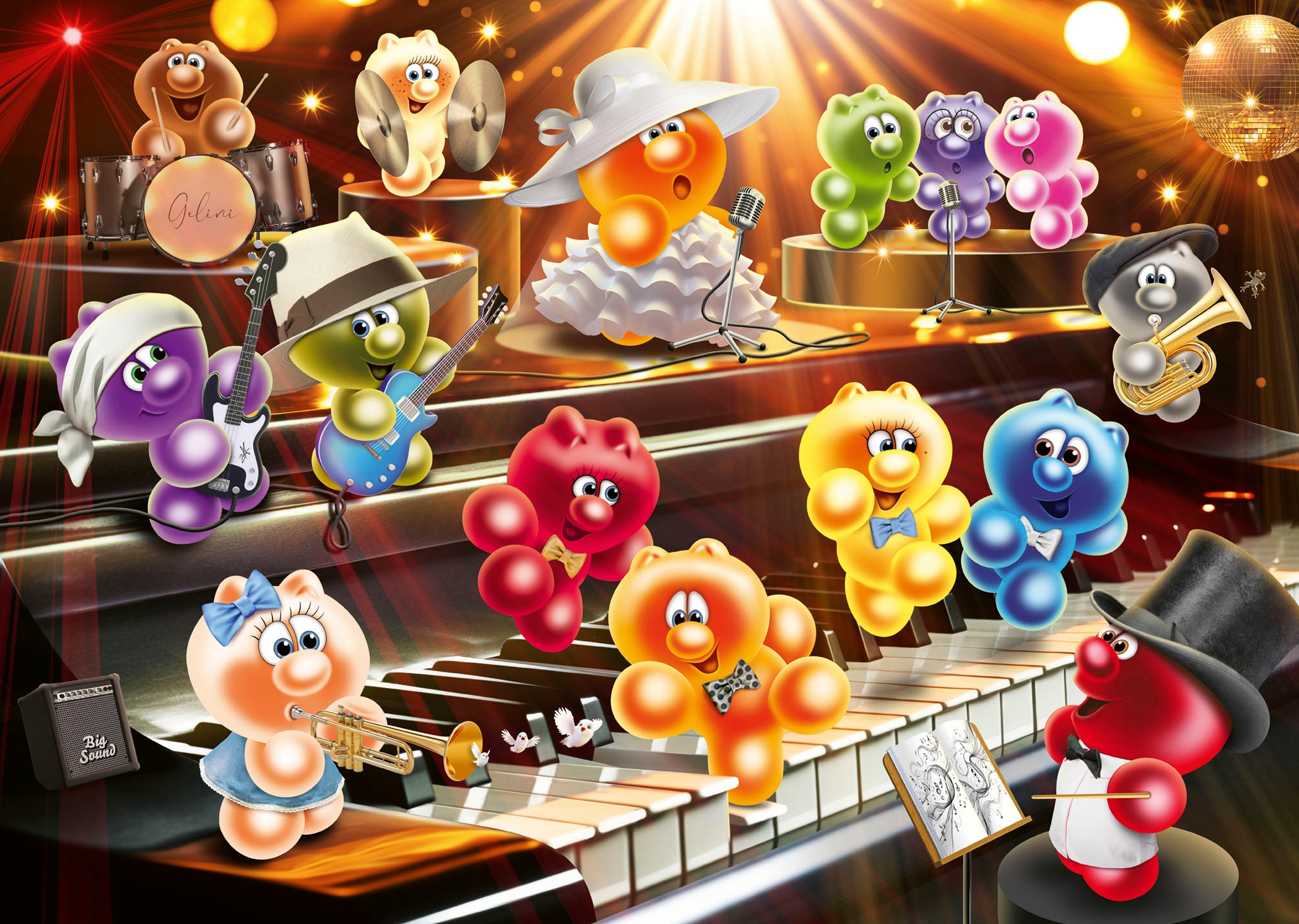 Ravensburger Puzzle »Gelini machen Musik«, Made in Germany