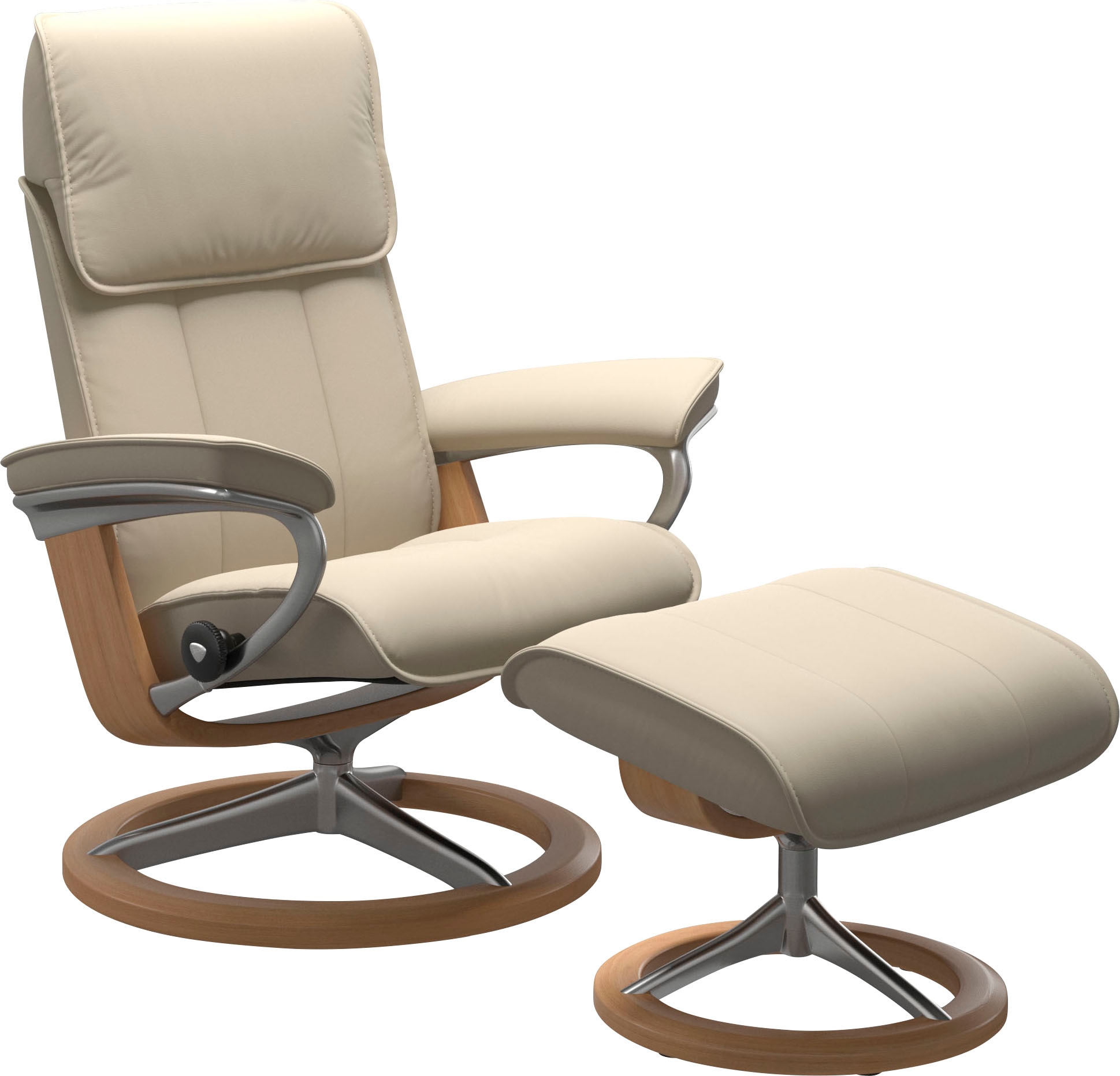 Stressless® Relaxsessel »Admiral« Set, Relaxsessel inkl. Hocker, mit Signat günstig online kaufen