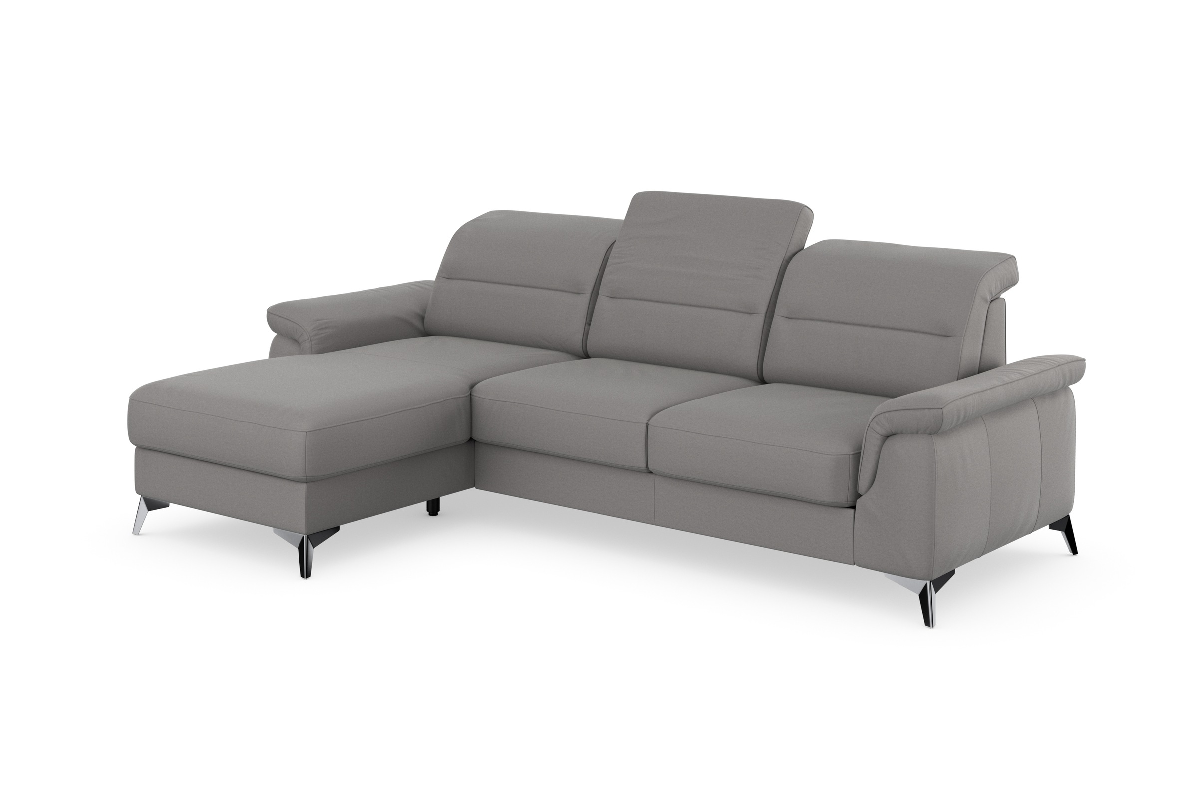 sit&more Ecksofa »Sinatra L-Form«, mit Recamiere, optinal mit Kopfteilverstellung und Armteilfunktion