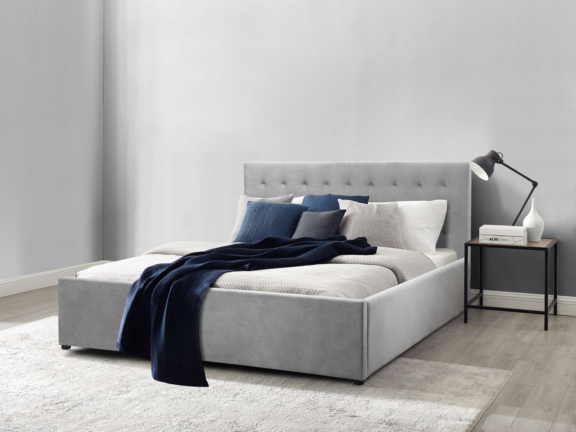 Home affaire Polsterbett "Hamar, Knopfsteppung im Kopfteil, bis 250 KG bela günstig online kaufen
