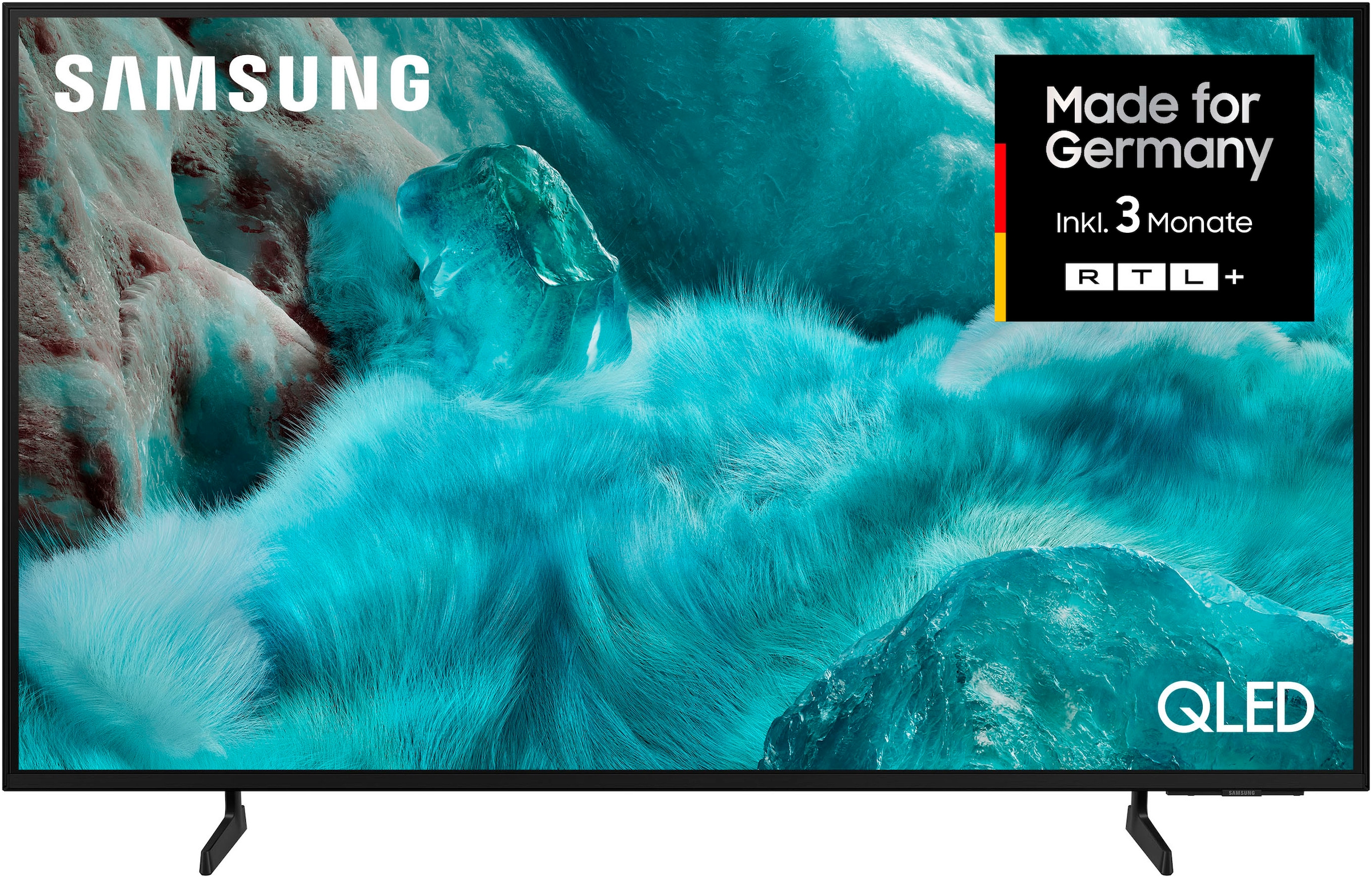 Samsung QLED-Fernseher »GQ43Q7FAAU«, 4K Ultra HD, Smart-TV, Quantum HDR, Knox Security, Art Store, 3D Sound, Gaming Hub, AI TV