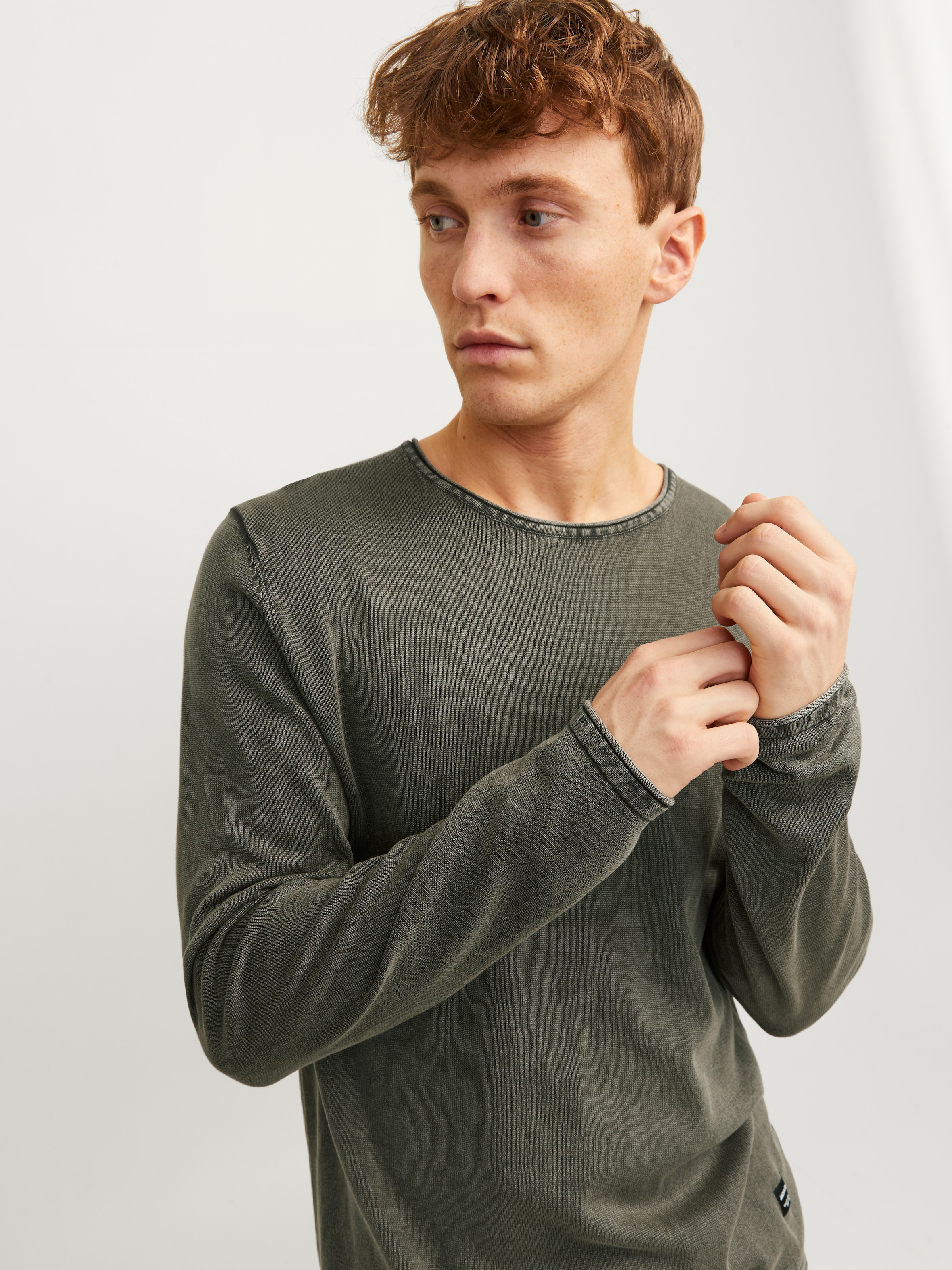 Jack & Jones Strickpullover »JJELEO KNIT CREW NECK NOOS« mit Rundhalsausschnitt