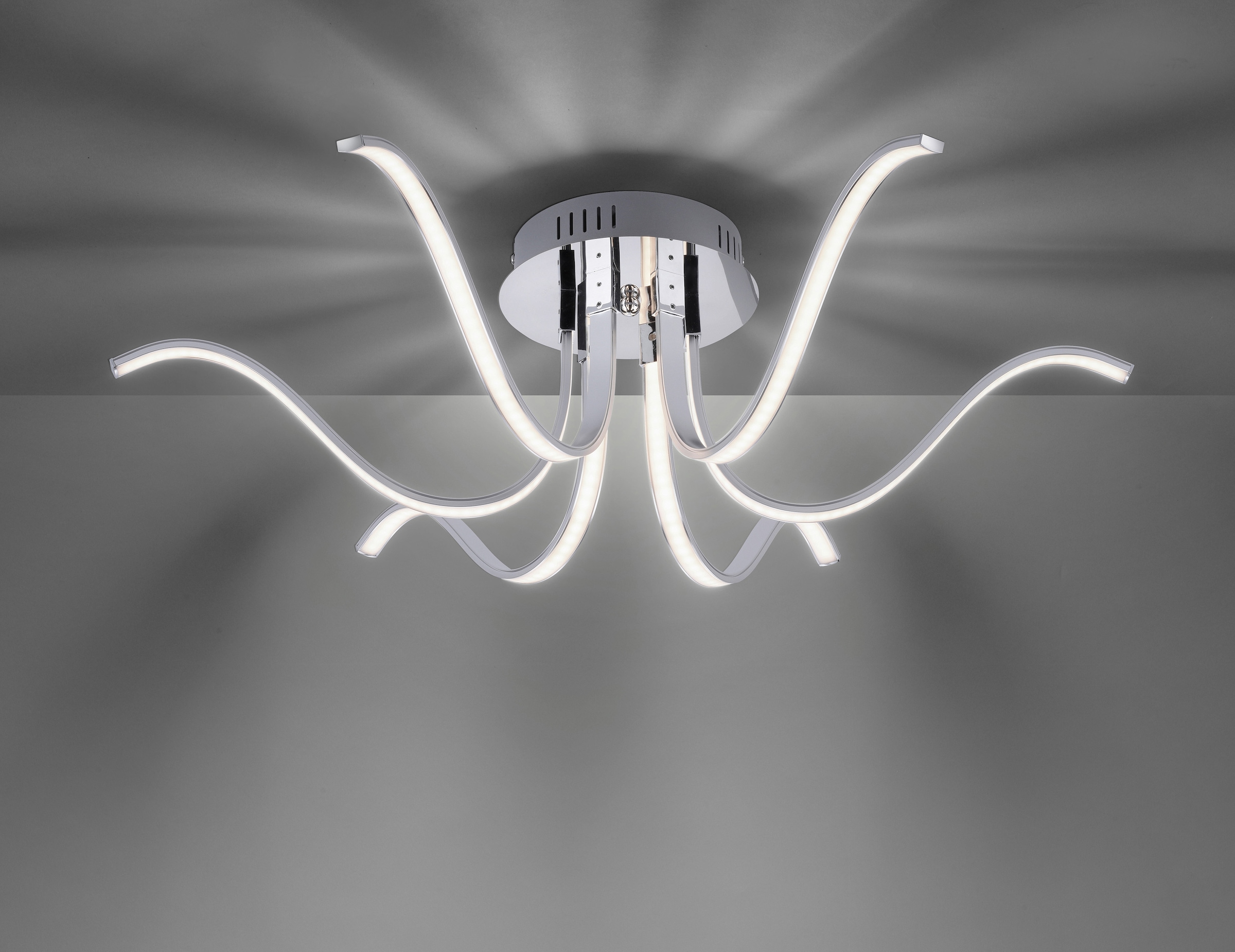 JUST LIGHT LED Deckenleuchte »VALERIE«, 6 flammig, Leuchtmittel LED-Board | LED wechselbar, LED Deckenlampe