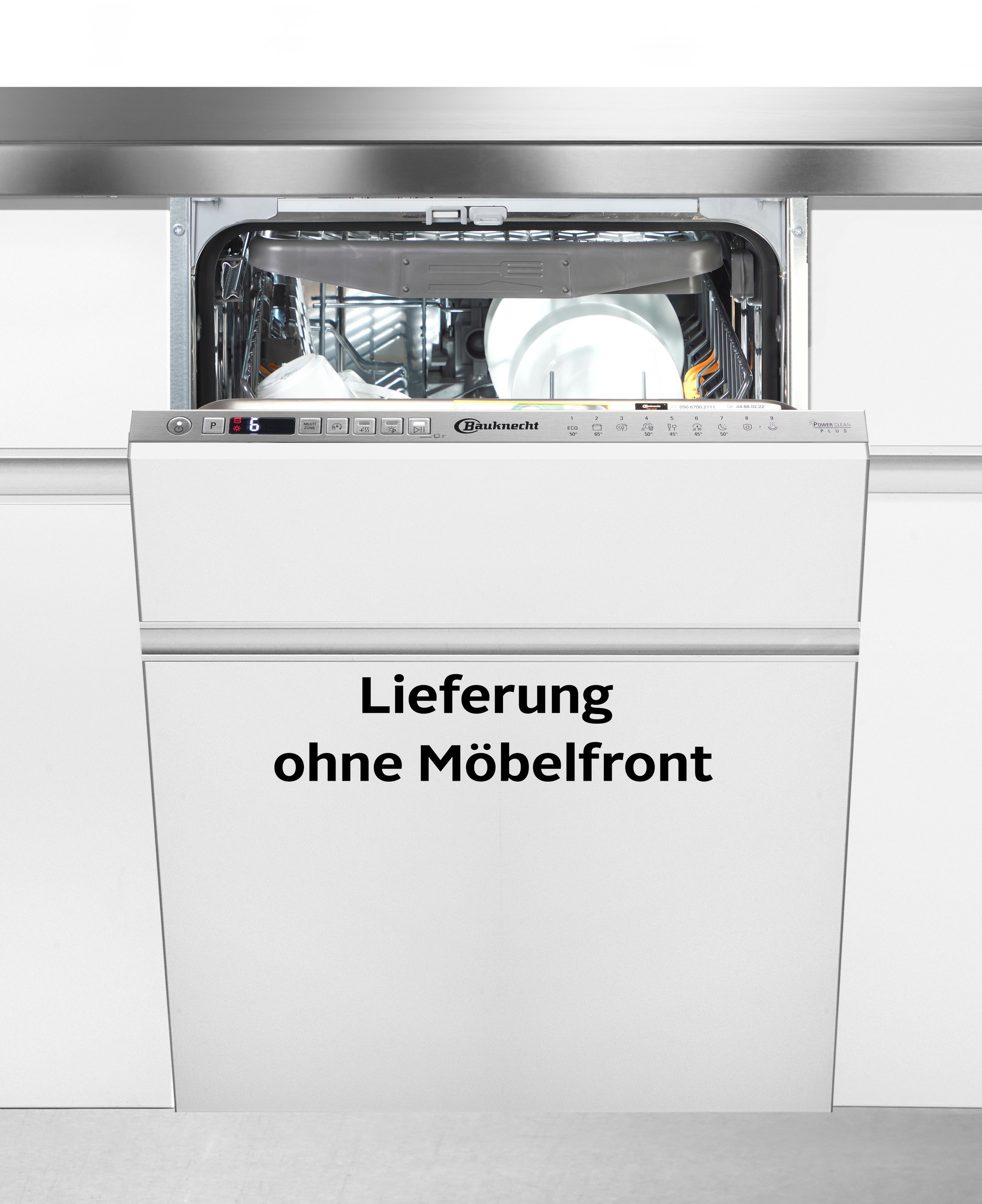 BAUKNECHT vollintegrierbarer Geschirrspüler »BK6IB10BS7LAO« 10 Maßgedecke ActiveDry silberfarben Besteckschublade - flexibel beladbar, auch mit...