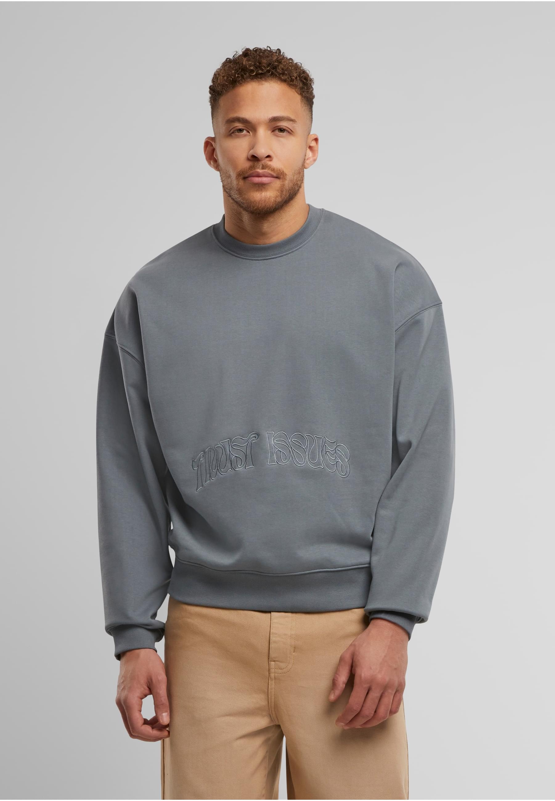 DEF Rundhalspullover »DEF DEF Trust Issues Pullover« 1 Stk. tlg.