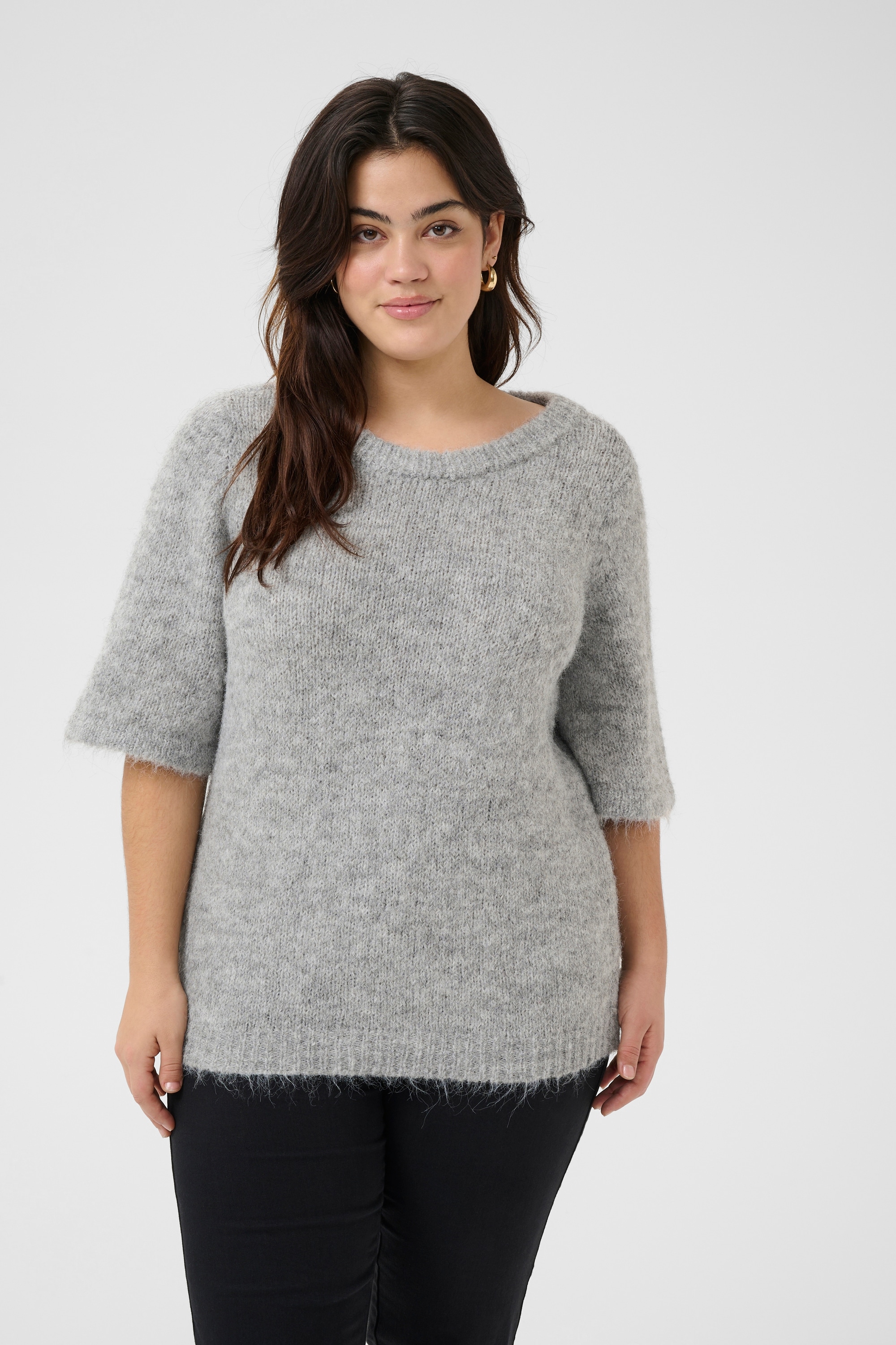 KAFFE Curve Strickpullover »Damen Strickpullover KCemilia«