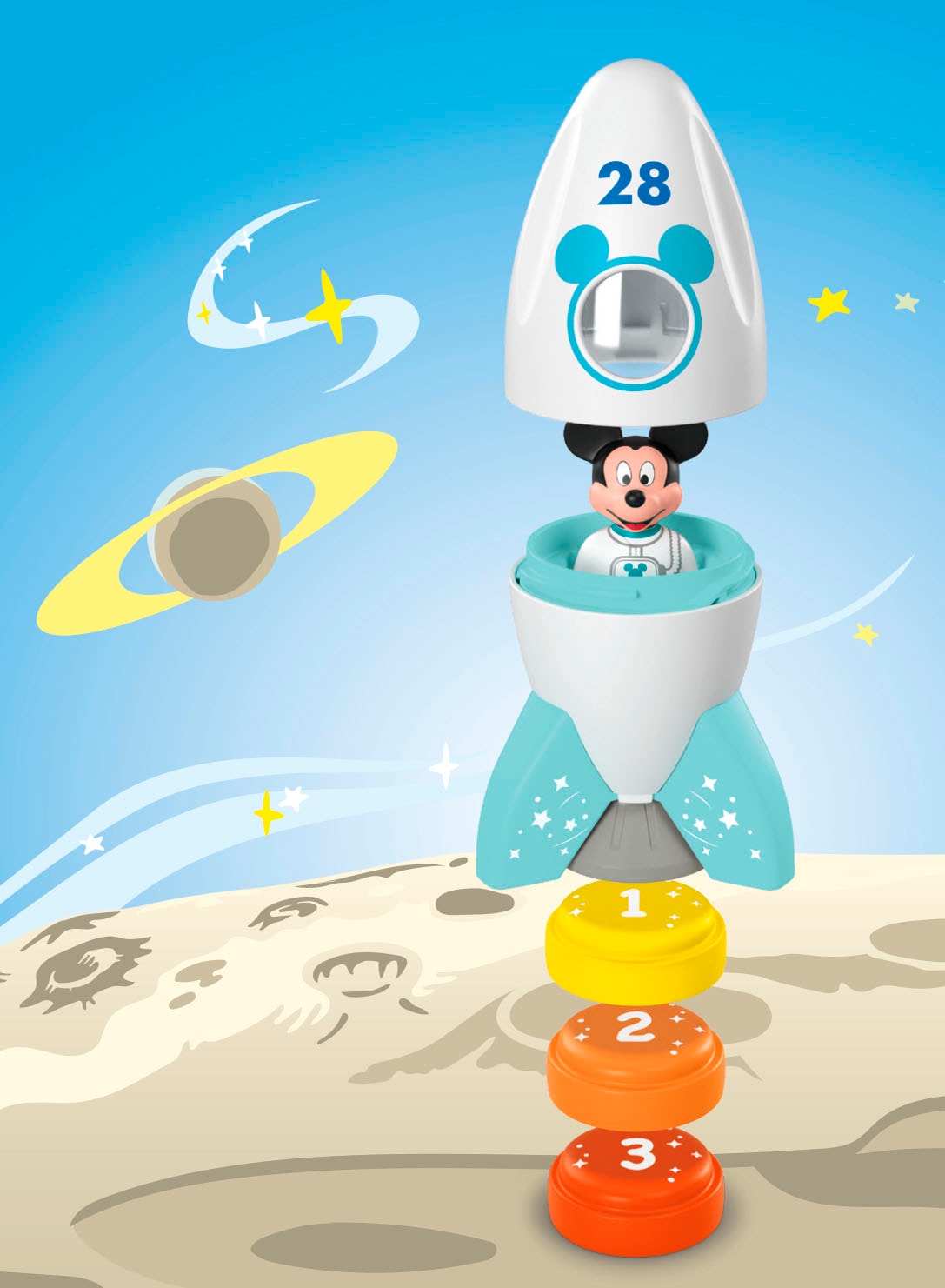 Playmobil® Konstruktions-Spielset »Micky Maus' Raketen- & Weltraum-Abenteuer (71771), JUNIOR & Disney«, (5 St.), Made in Europe