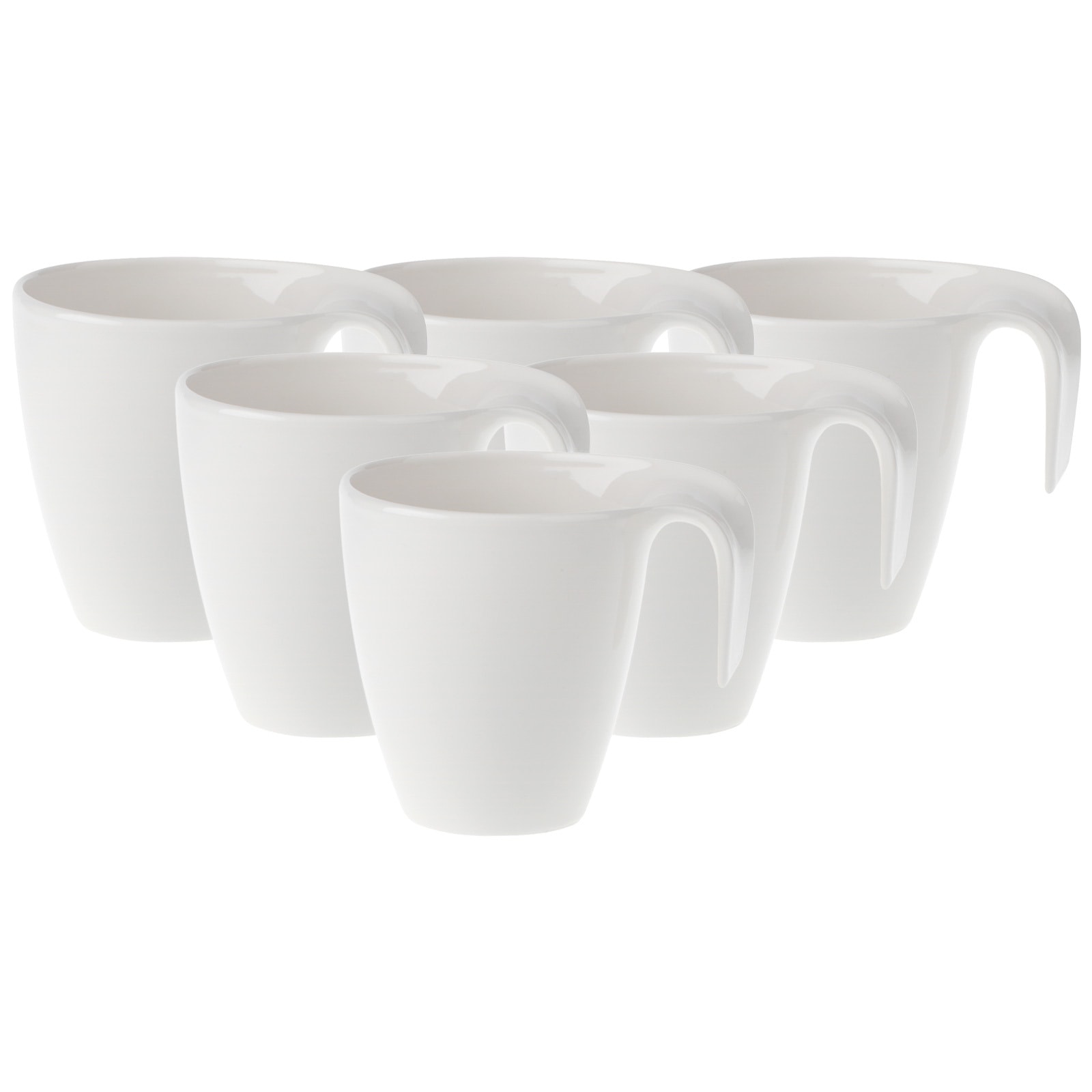 Villeroy & Boch Becher »Kaffeebecher Flow 280 ml 6er Set weiß« günstig online kaufen