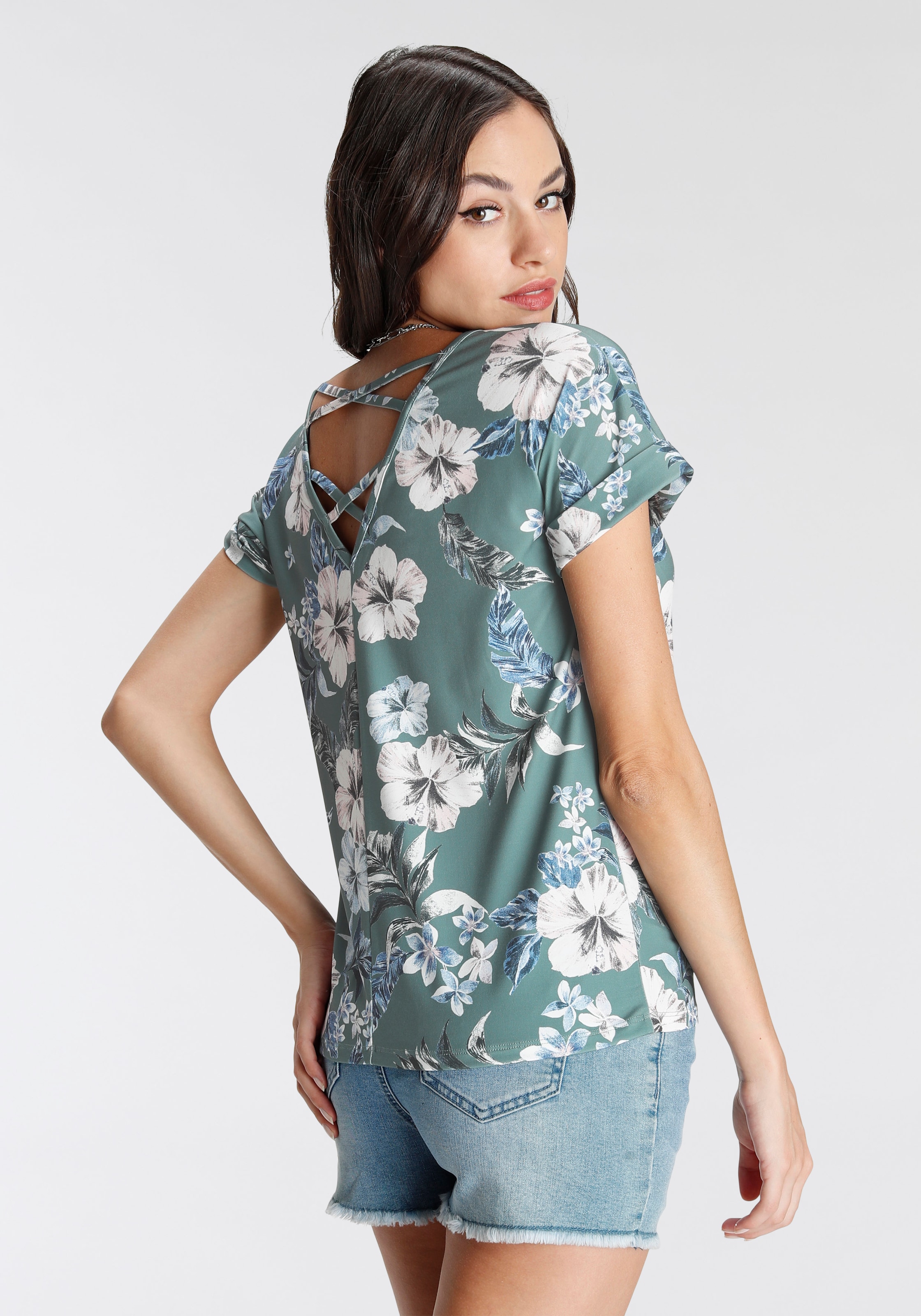 Melrose Oversize-Shirt, mit Schnürdetail im Online-Shop im Rücken bestellen