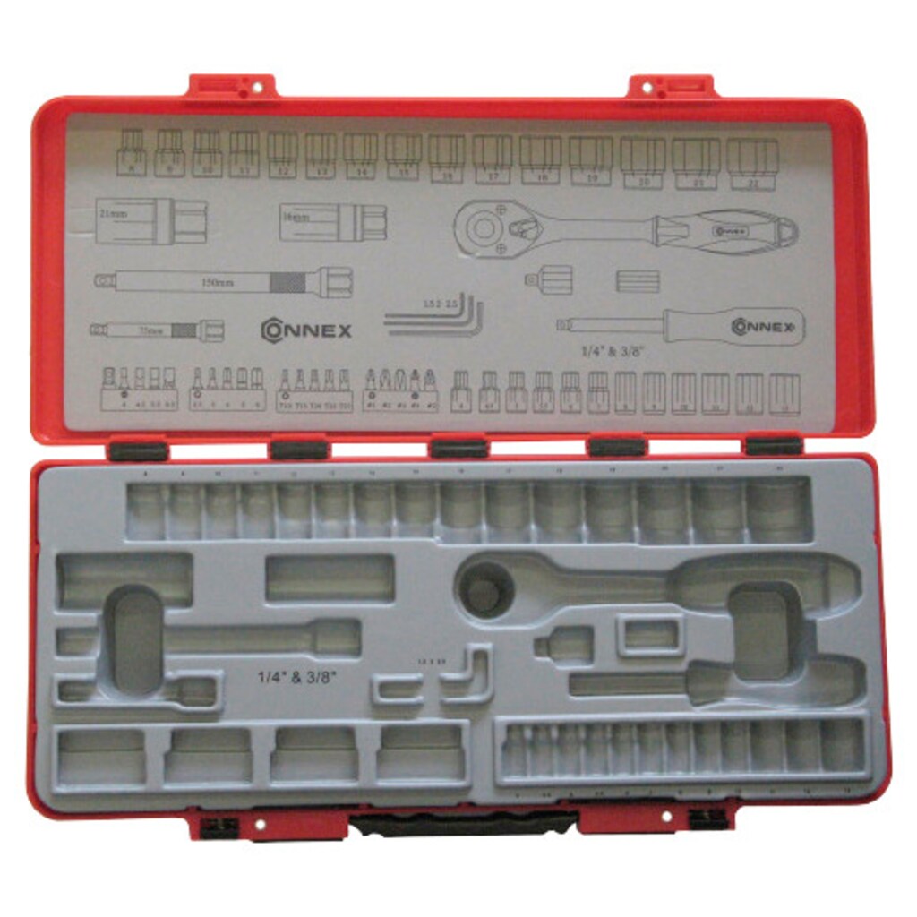 Connex Steckschlüssel »COX580258, 58-tlg.«, (Set)