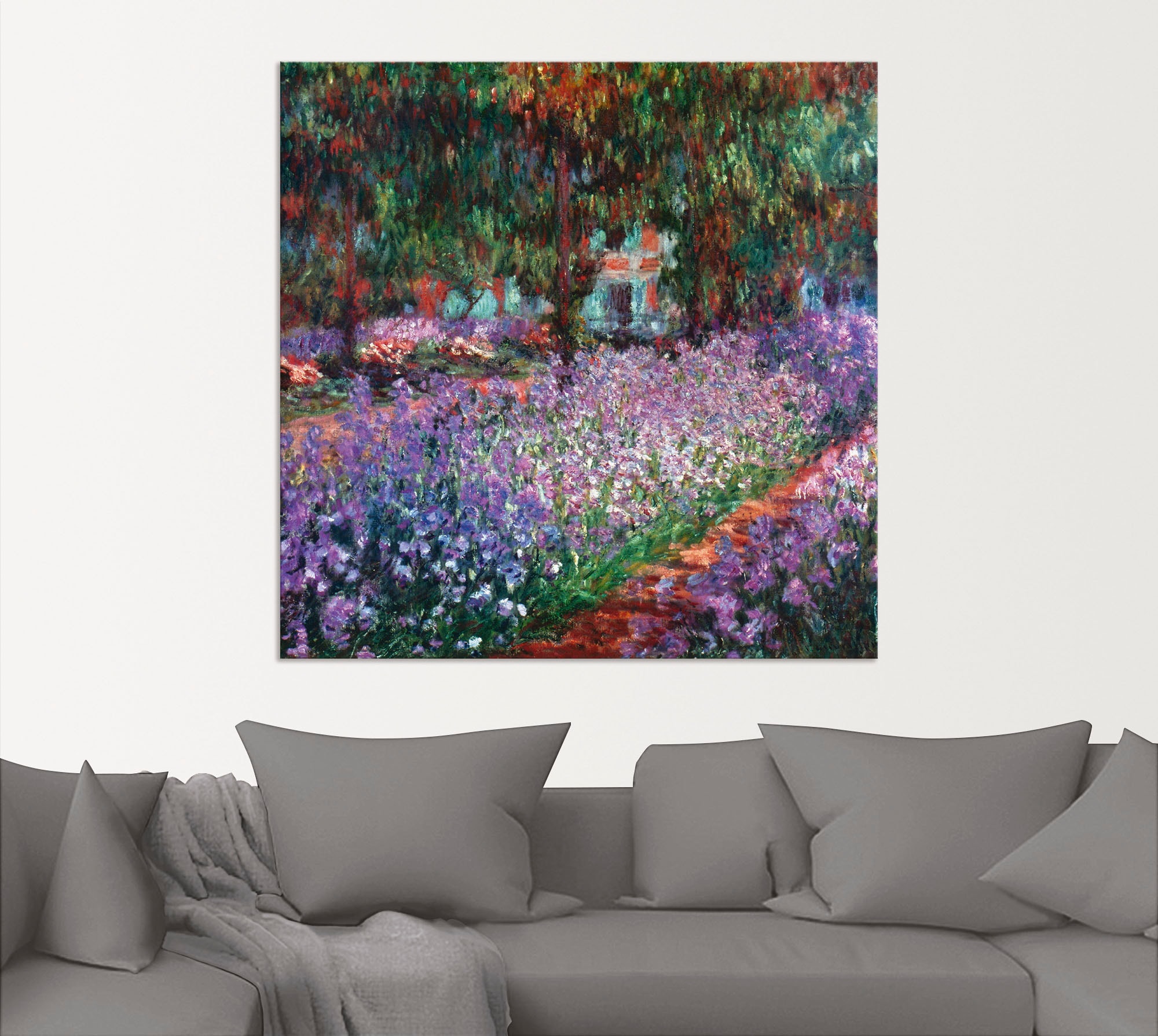 Artland Wandbild »Der Garten des Künstlers bei Giverny« Garten 1 Stk. tlg. als Alubild, Leinwandbild in verschied. Größen