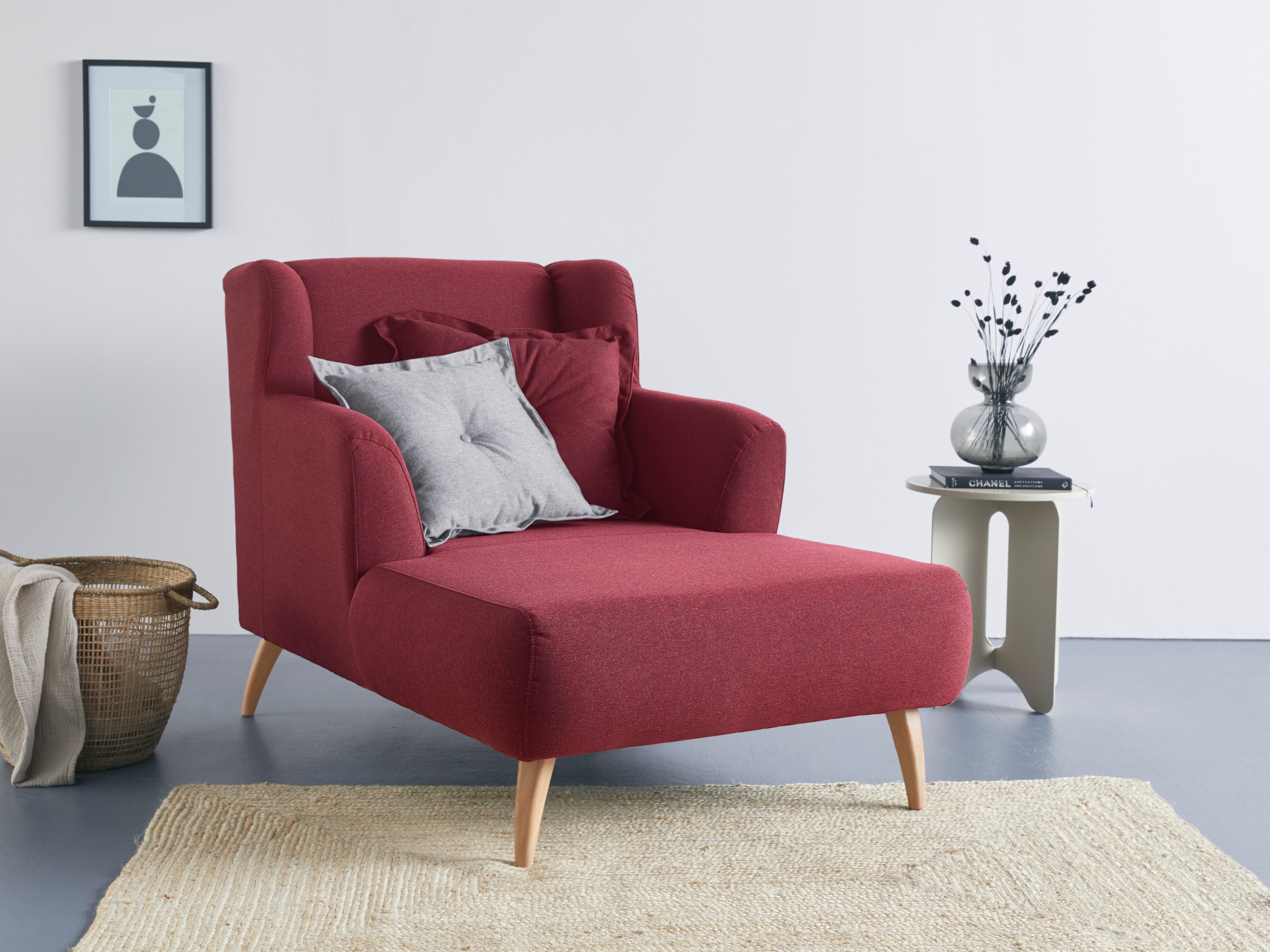 Home affaire Loveseat »Baggio Kuschel Mega Lounge Big Sessel« günstig online kaufen