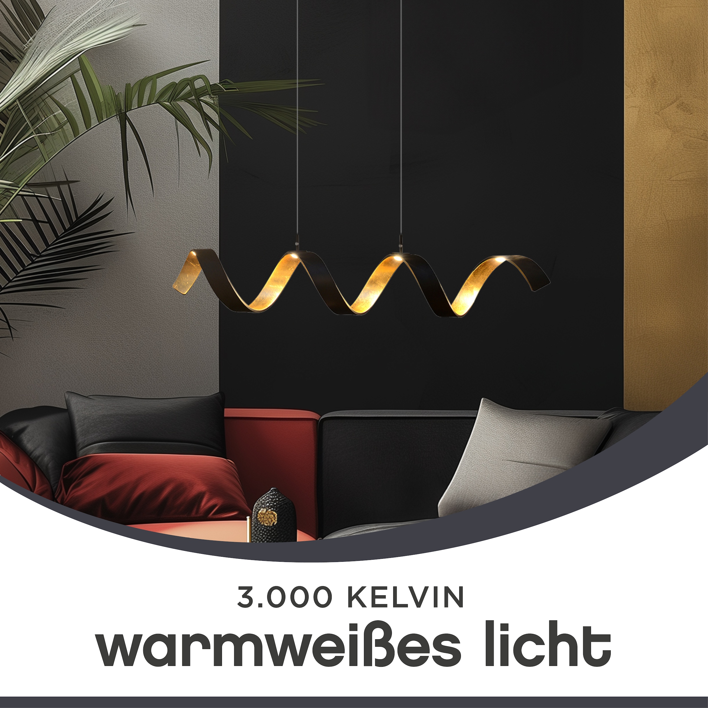 ECO-LIGHT LED Pendelleuchte »HELIX«, Leuchtmittel LED-Modul | LED fest integriert