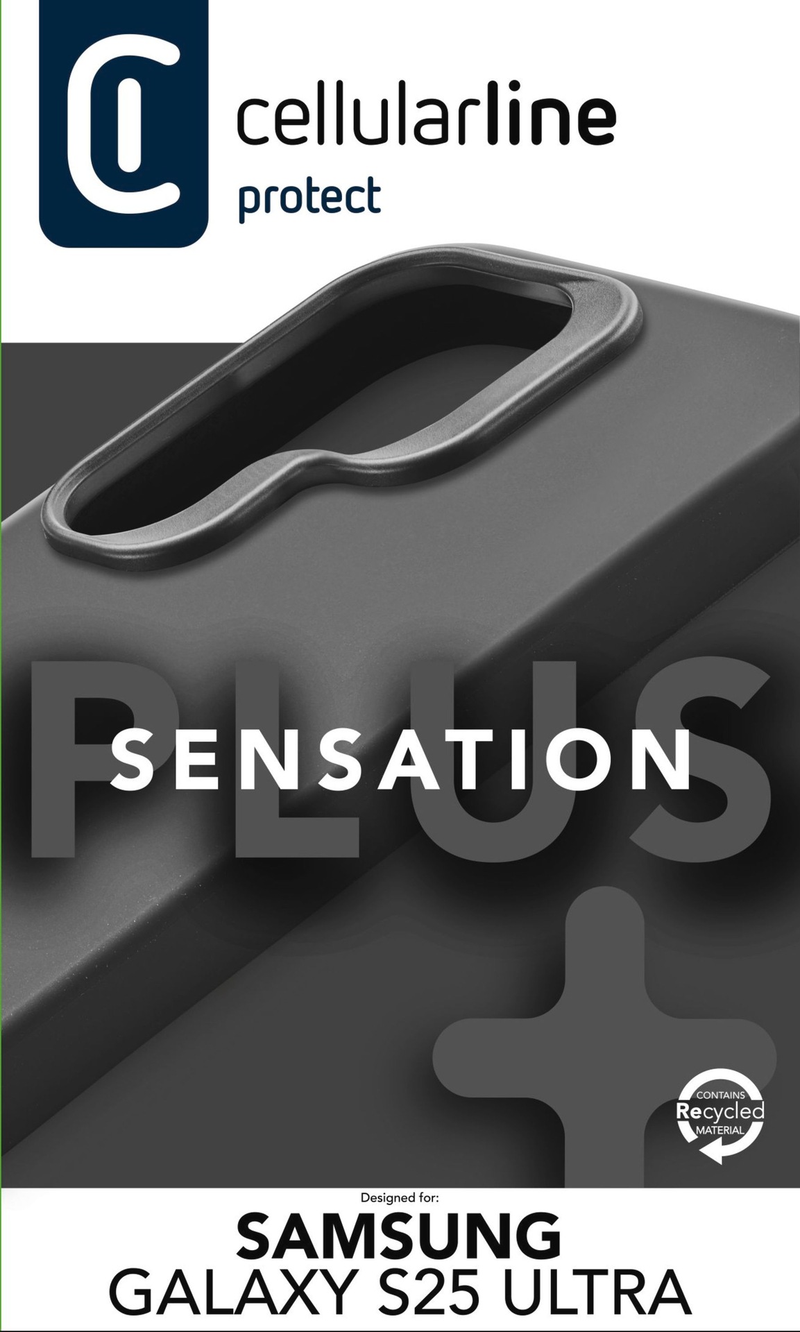 Cellularline Handyhülle »Sensation Case für Samsung Galaxy S25 Ultra«, Backcover, Schutzhülle, Handyschutzhülle, Case, Schutzcase, stoßfest