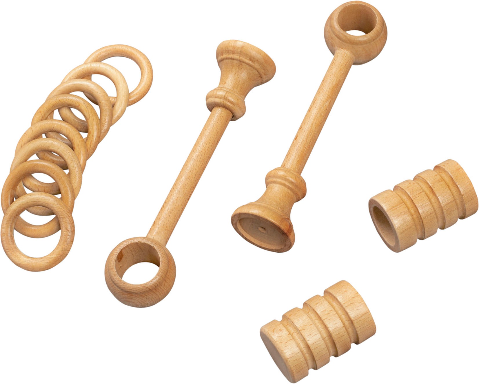 SN DECO GROUP Gardinenstange »Pisa« 1 läufig-läufig Fixmaß 28 mm, Holz, verschiedene Längen und Farben, Komplettset