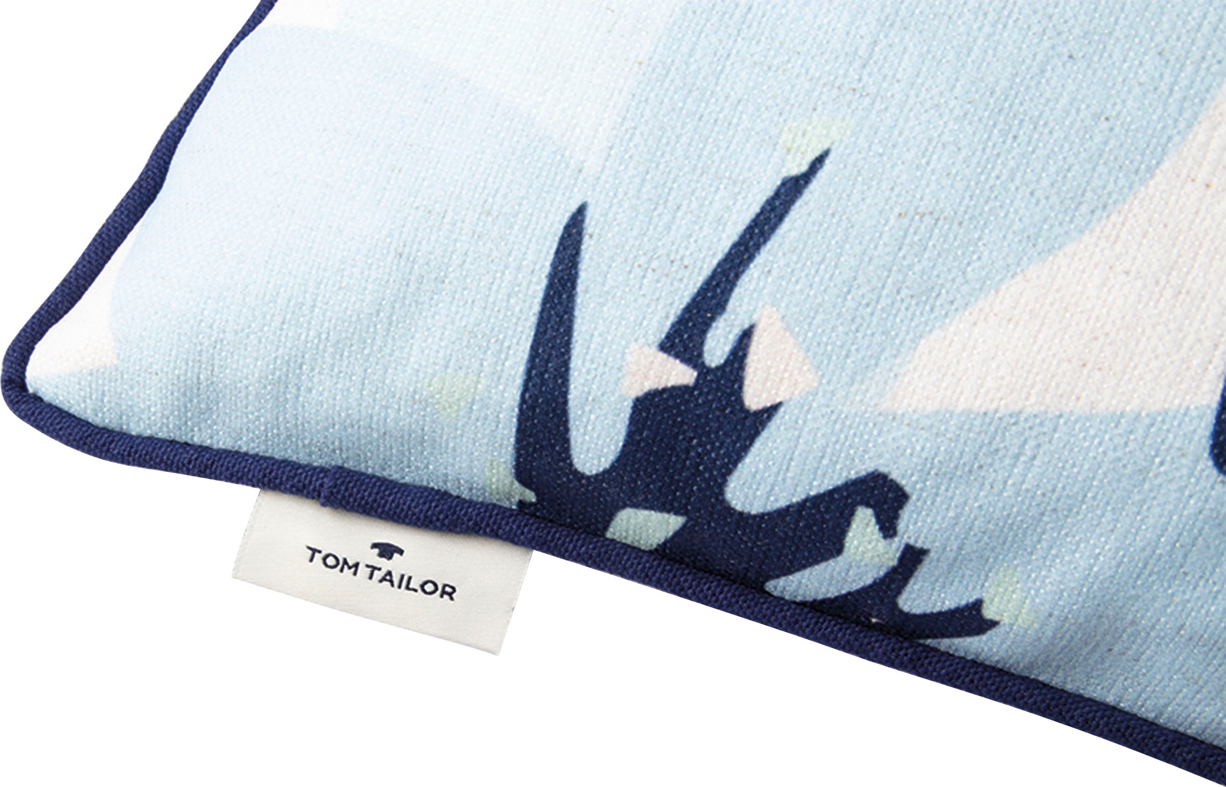 TOM TAILOR HOME Dekokissen »Floral«, mit frischem Blütenmotiv, Kissenhülle ohne Füllung, 1 Stück