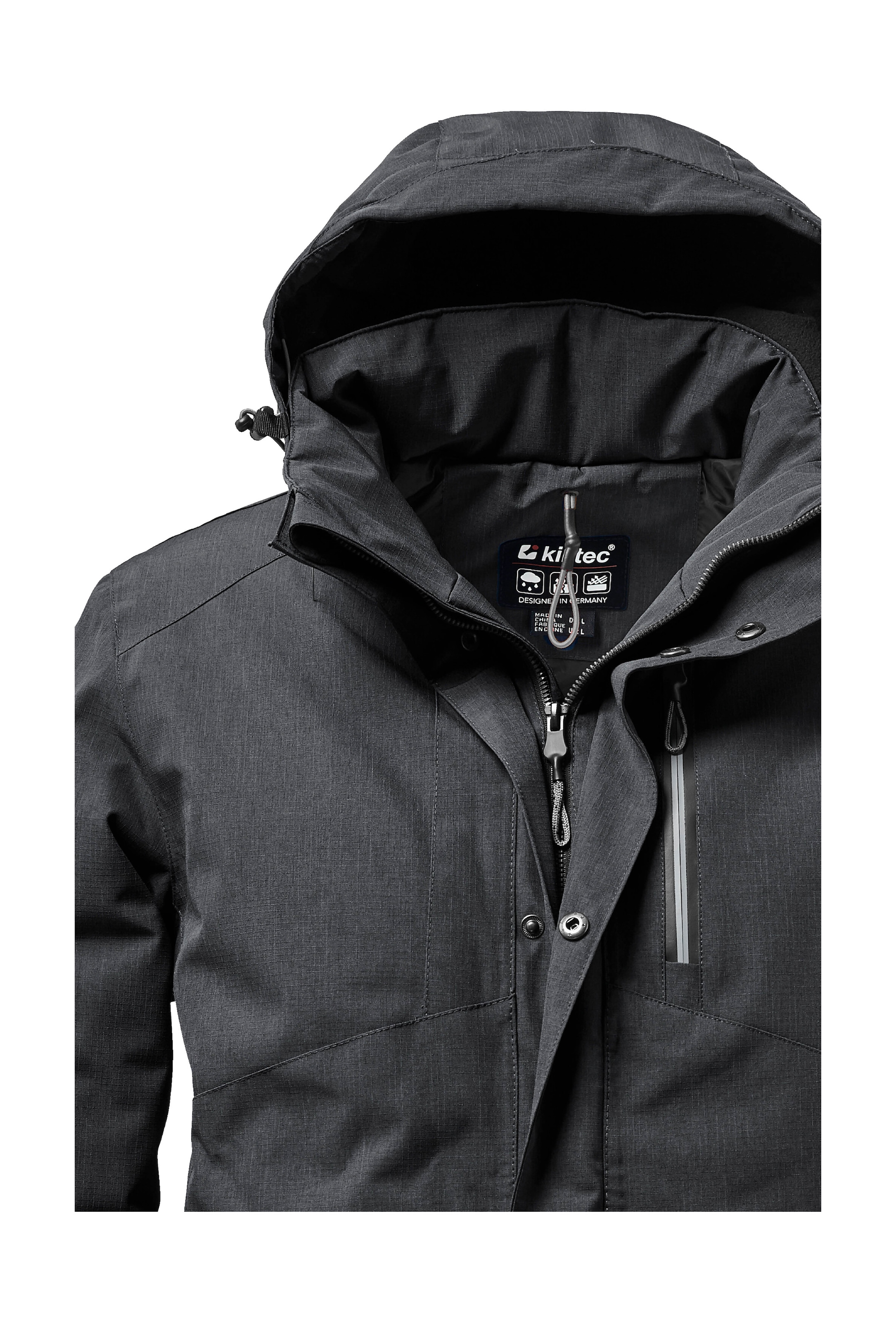 Killtec Outdoorjacke »KOW 161 MN JCKT« Wasser- und winddichte Funktionsjacke mit abnehmbarer Kapuze
