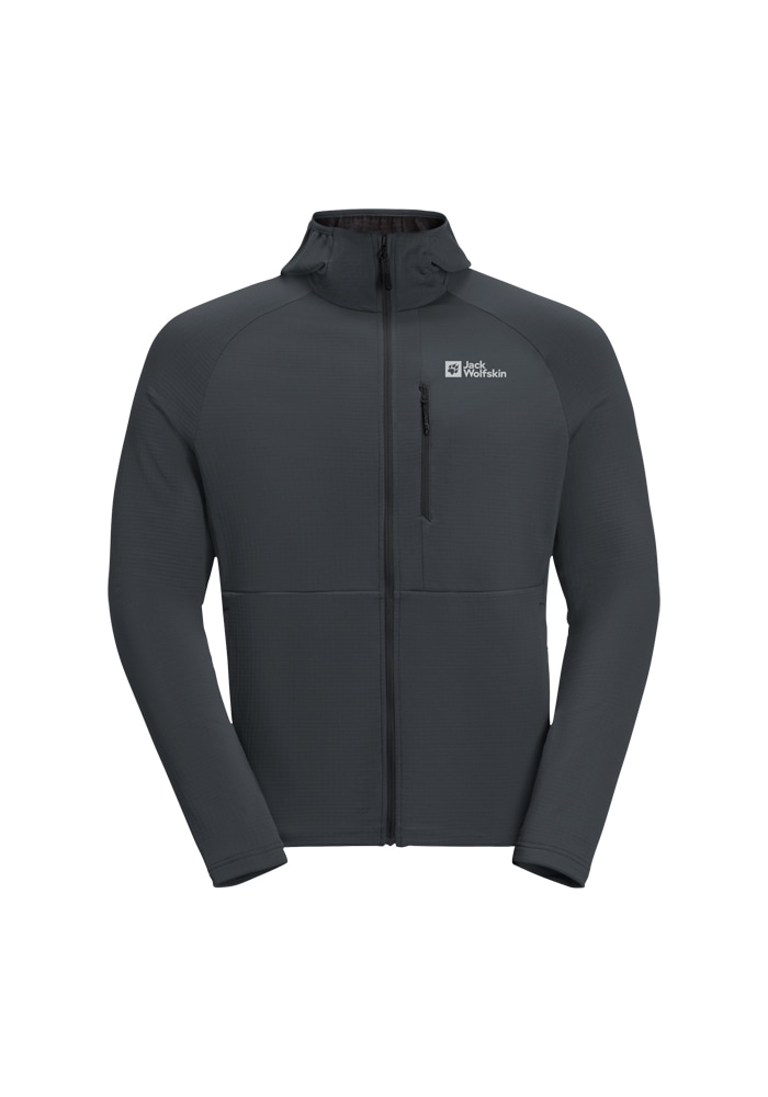 Jack Wolfskin Fleecejacke »KOLBENBERG HOODED FZ M«, mit Kapuze