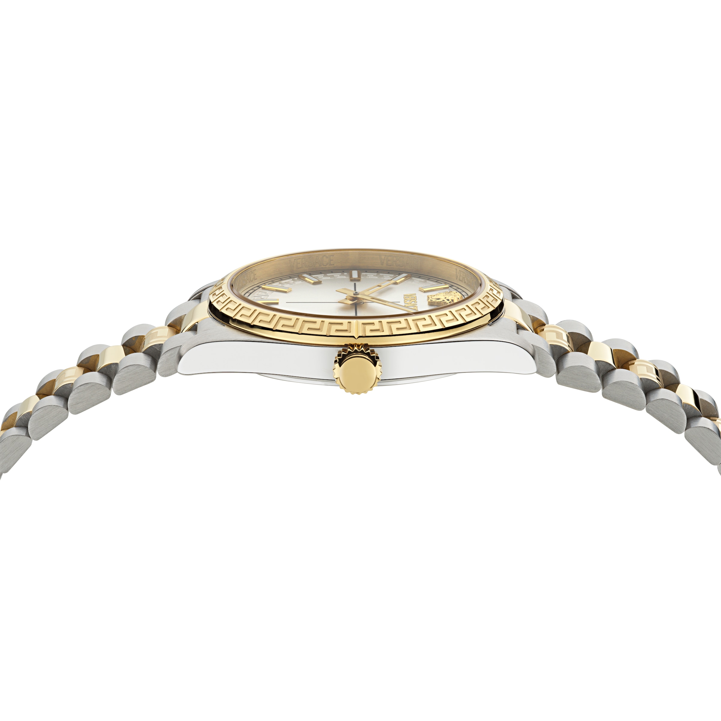 Versace Quarzuhr »MILLENYIUM LADY« Armbanduhr, Damenuhr, Swiss Made, Edelstahlarmband, analog