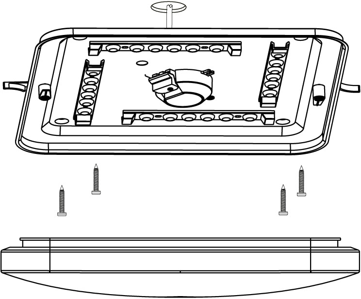 EGLO Deckenleuchte »FRANIA«, LED-Board, Warmweiß, weiß / L33 x H7 x B33 cm / inkl. 1 x LED-Platine (je 17,5W, 2000lm, 3000K) - Deckenlampe - Schlafzimmerlampe - Büroleuchte - Lampe - Schlafzimmer - Küche - Flur - Flurlampe - Küchenlampe